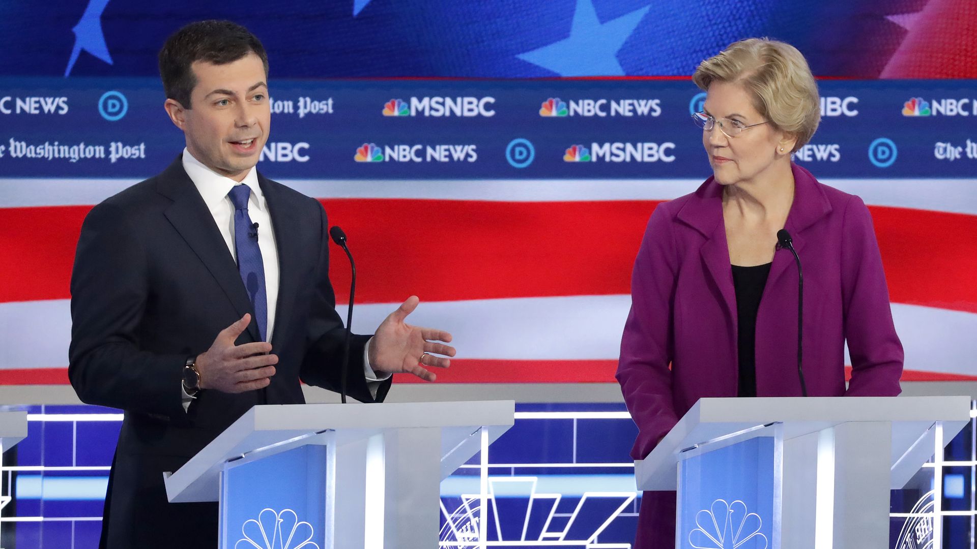pete buttigieg and elizabeth Warren
