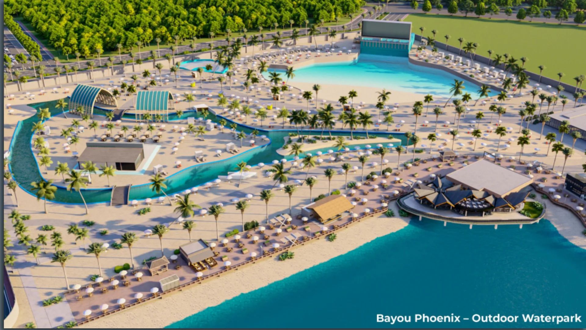 Rendering shows a waterpark at the former Six Flags park in New Orleans