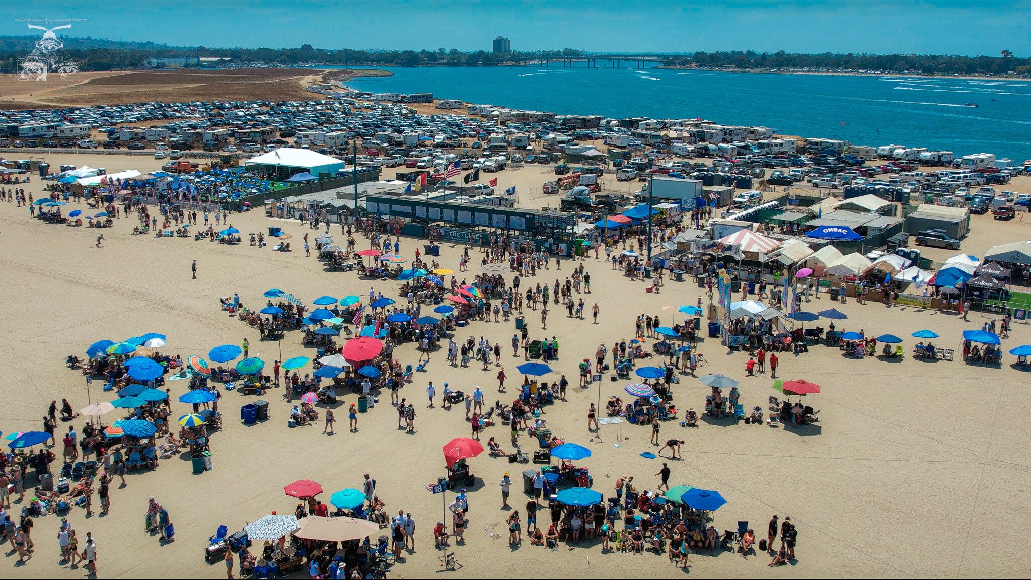 The 2023 Over The Line Championship drew thousands to Fiesta Island in San Diego's Mission Bay. 