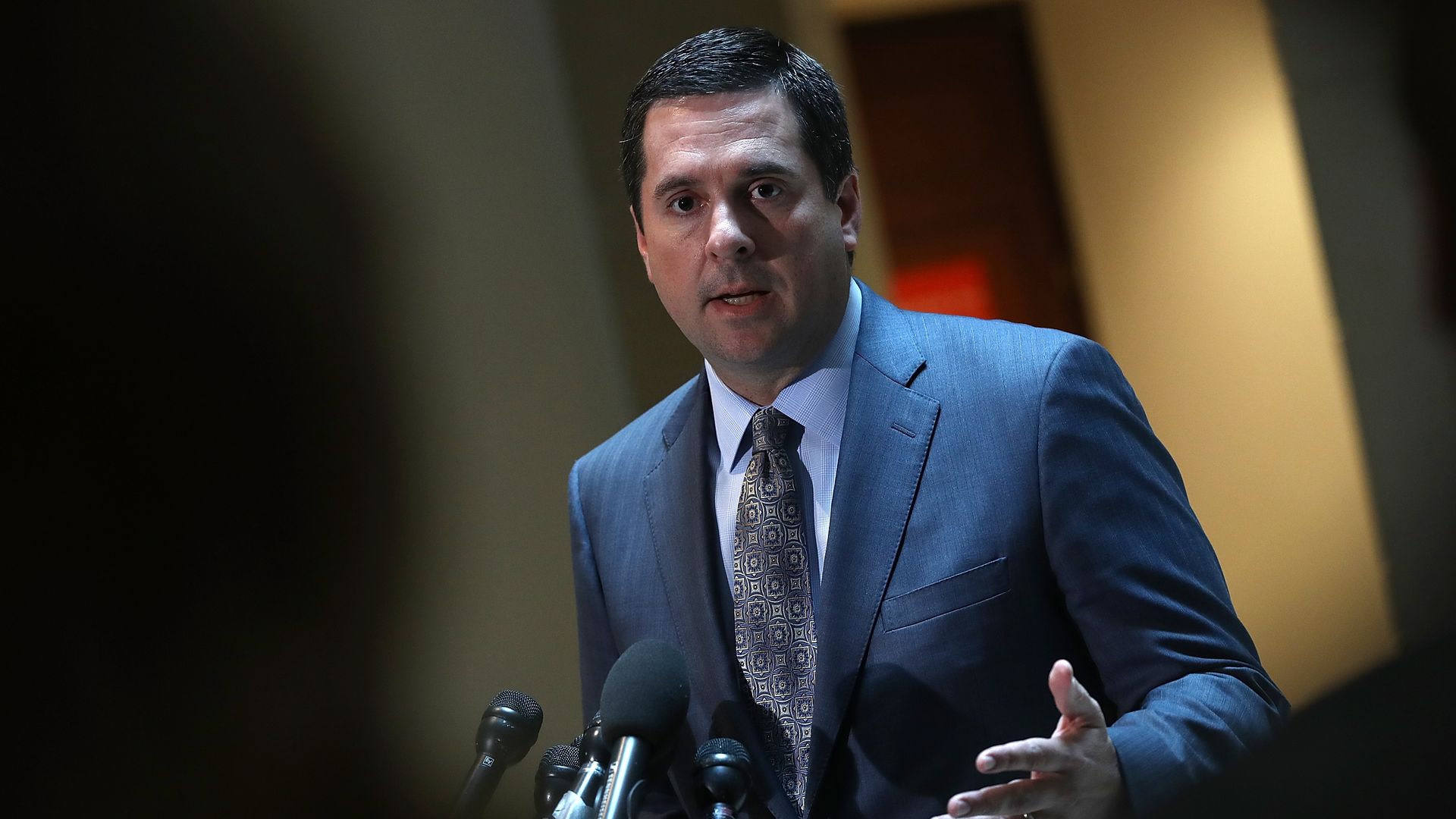 Devin Nunes addressing reporters