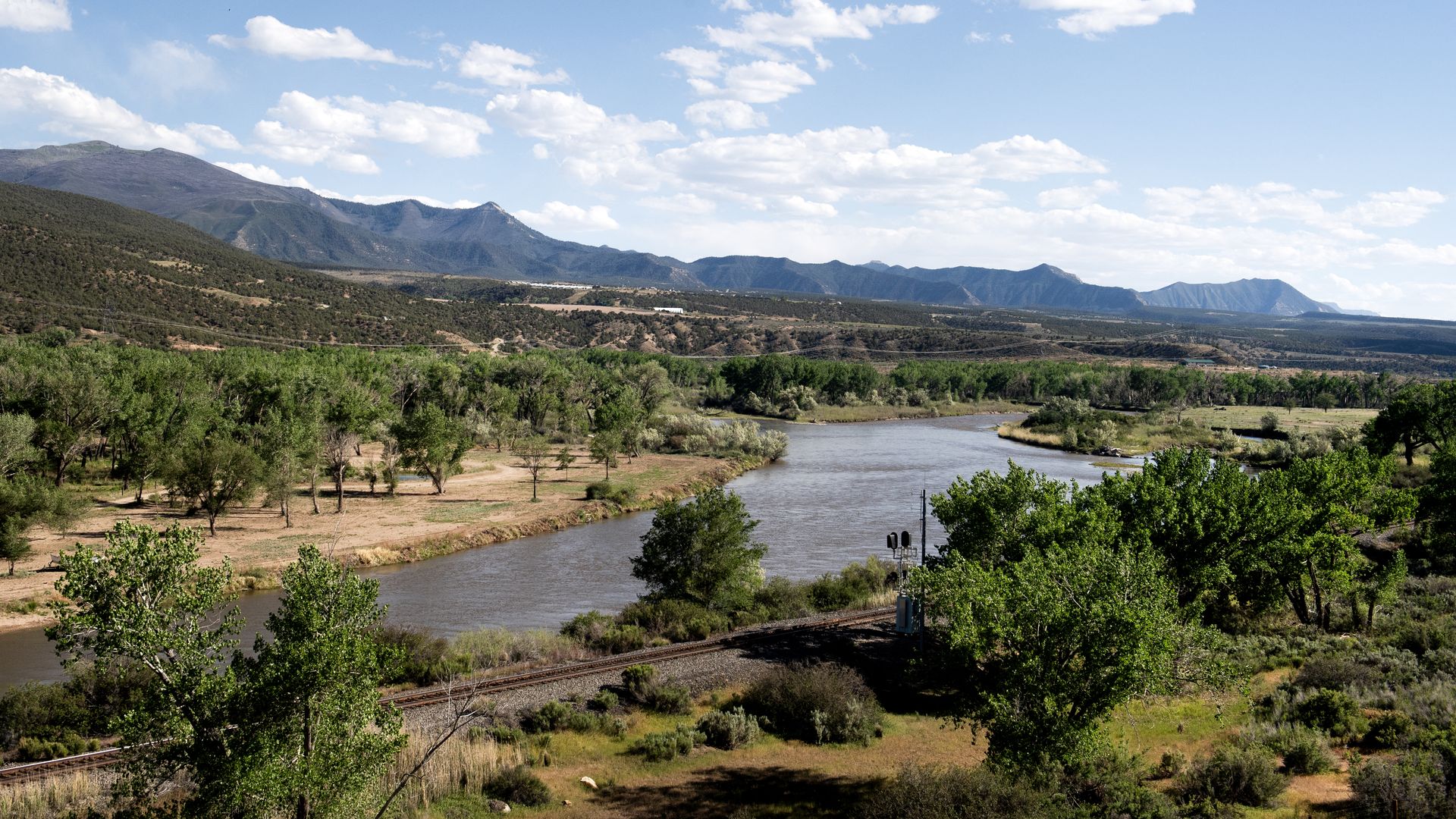 The Colorado River near Parachute, Colorado, on May 15. Photo: Jason Connolly/ AFP via Getty Images