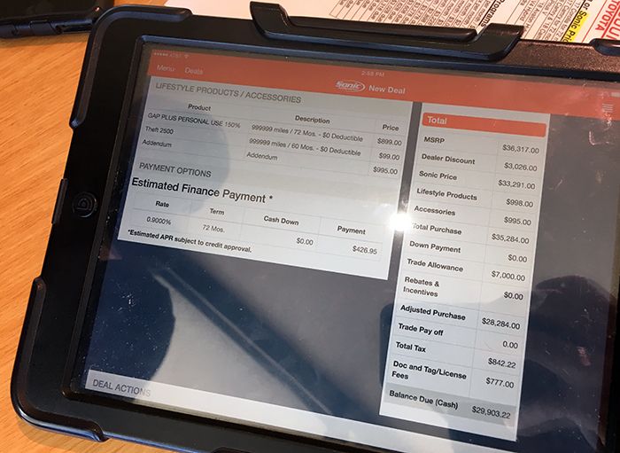 ipad-with-cost-breakdown-at-sonic