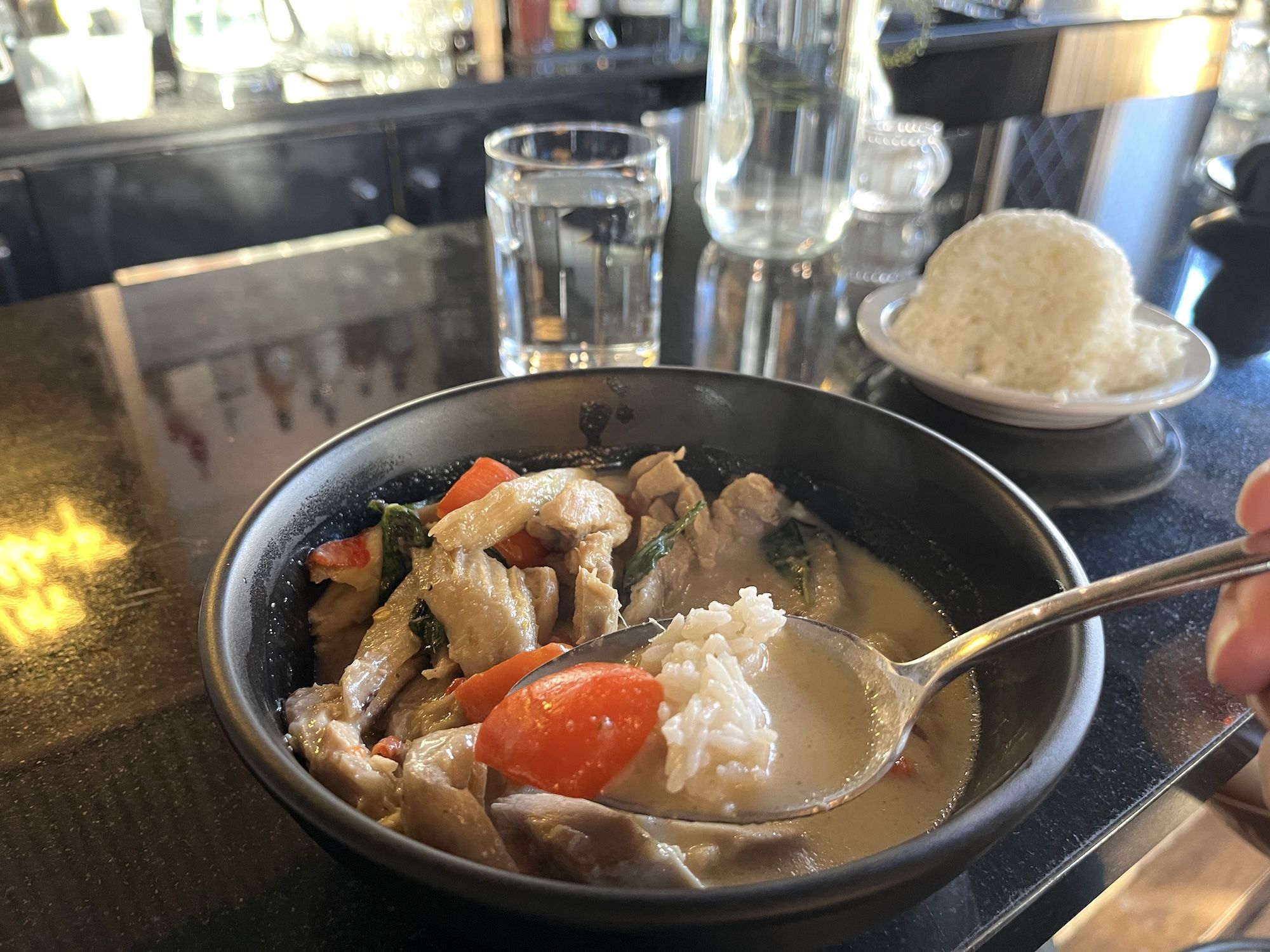 Bowl of chicken curry 