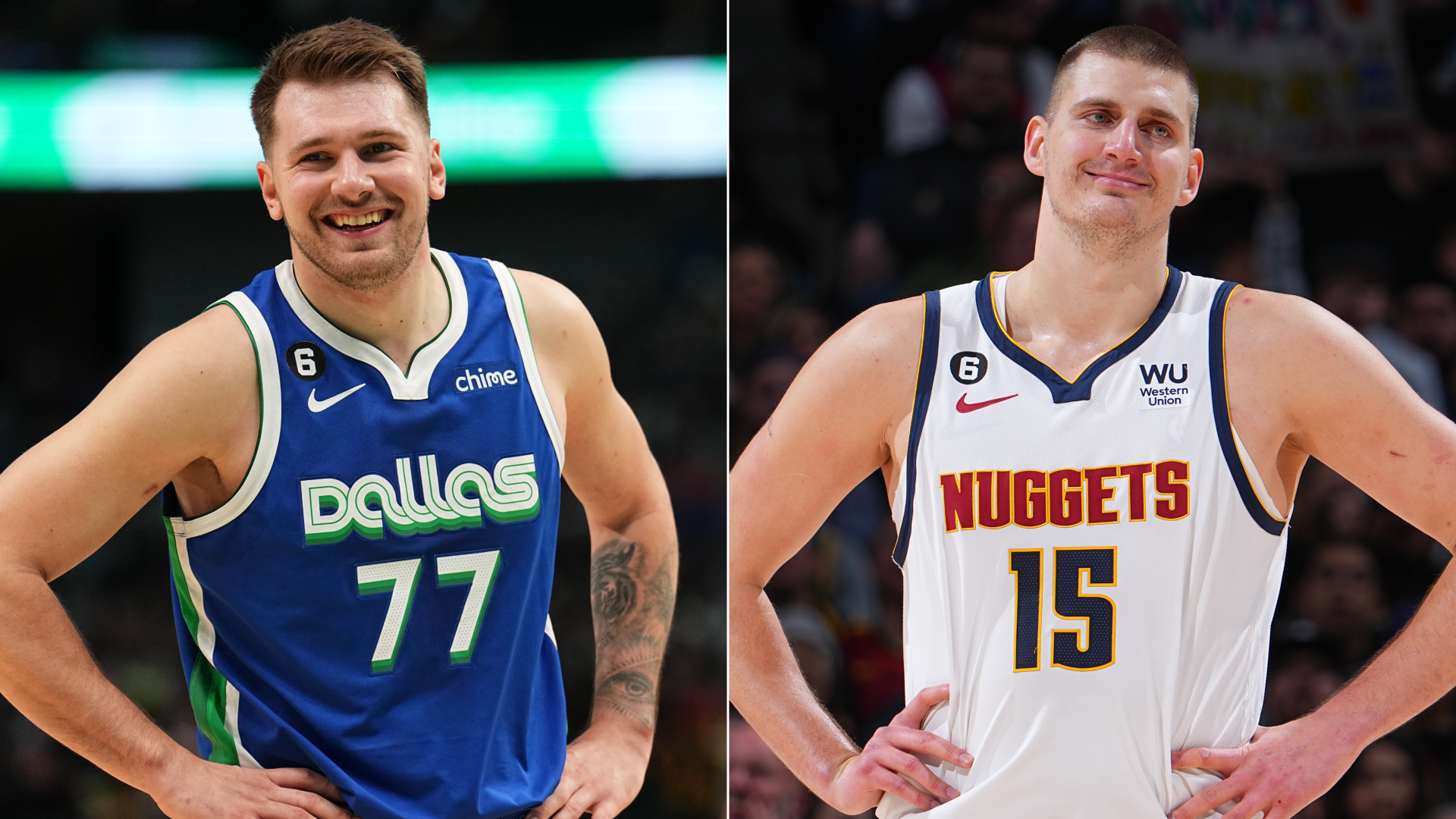 Luka Doncic and Nikola Jokic