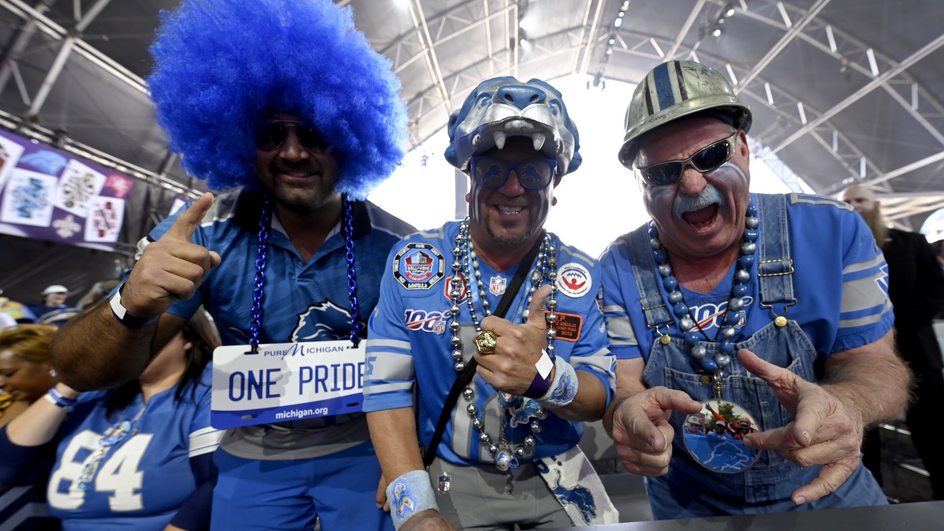 Detroit Lions superfan Ron 'Crackman' Crachiola