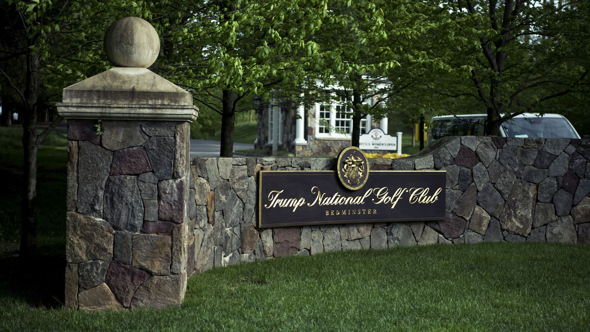 A view of the Trump National Golf Club in Bedminster, New Jersey, in 2017.