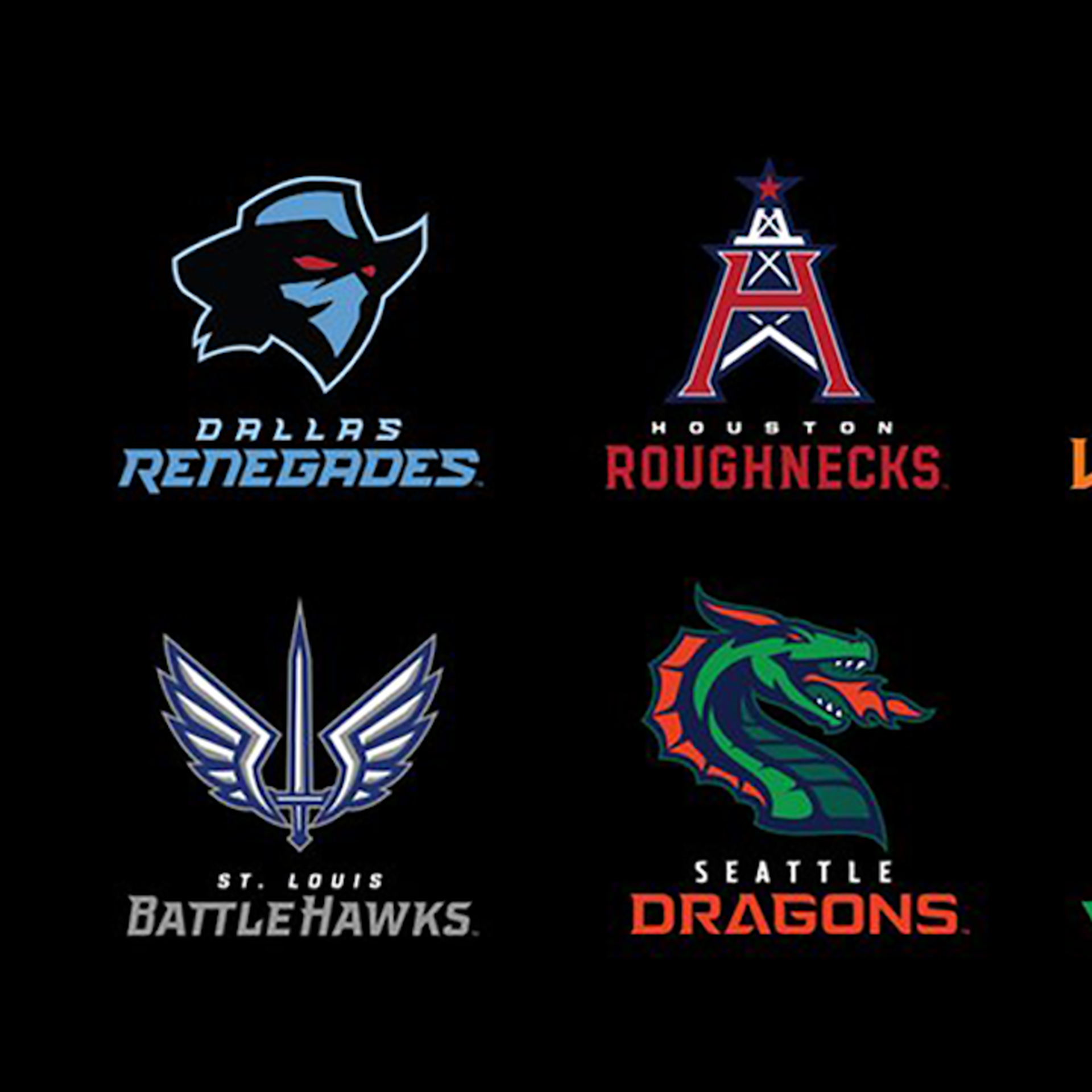 A Potential Look at the Secondary Logos for Each XFL Team