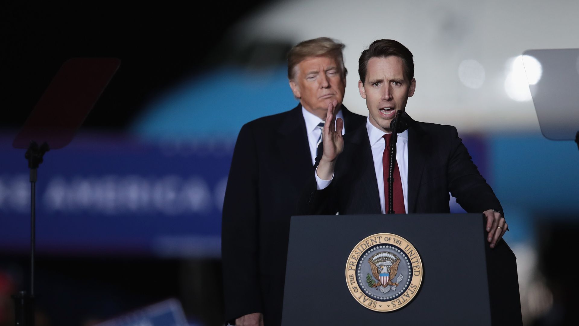President Trump with Missouri Attorney General Josh Hawley