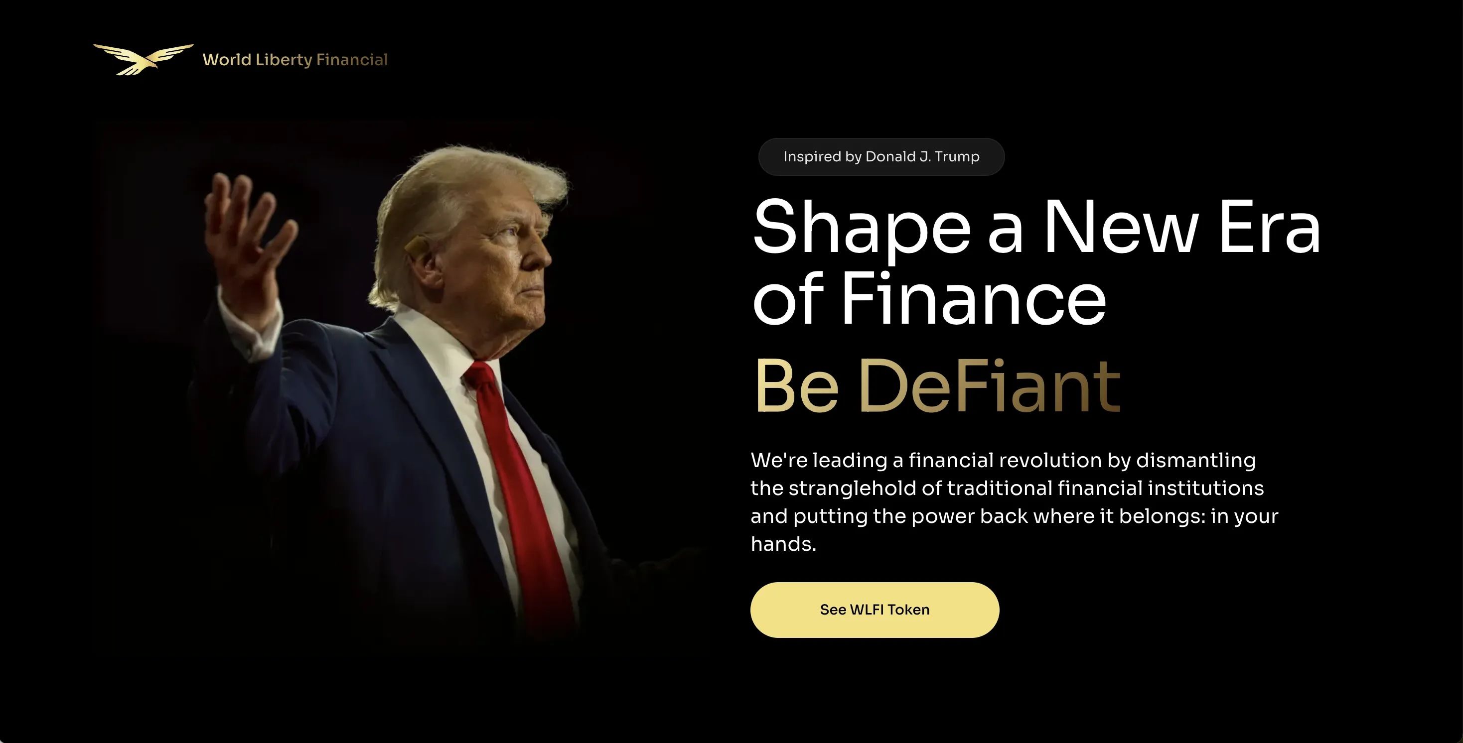 Screenshot: From World Liberty Financial's website