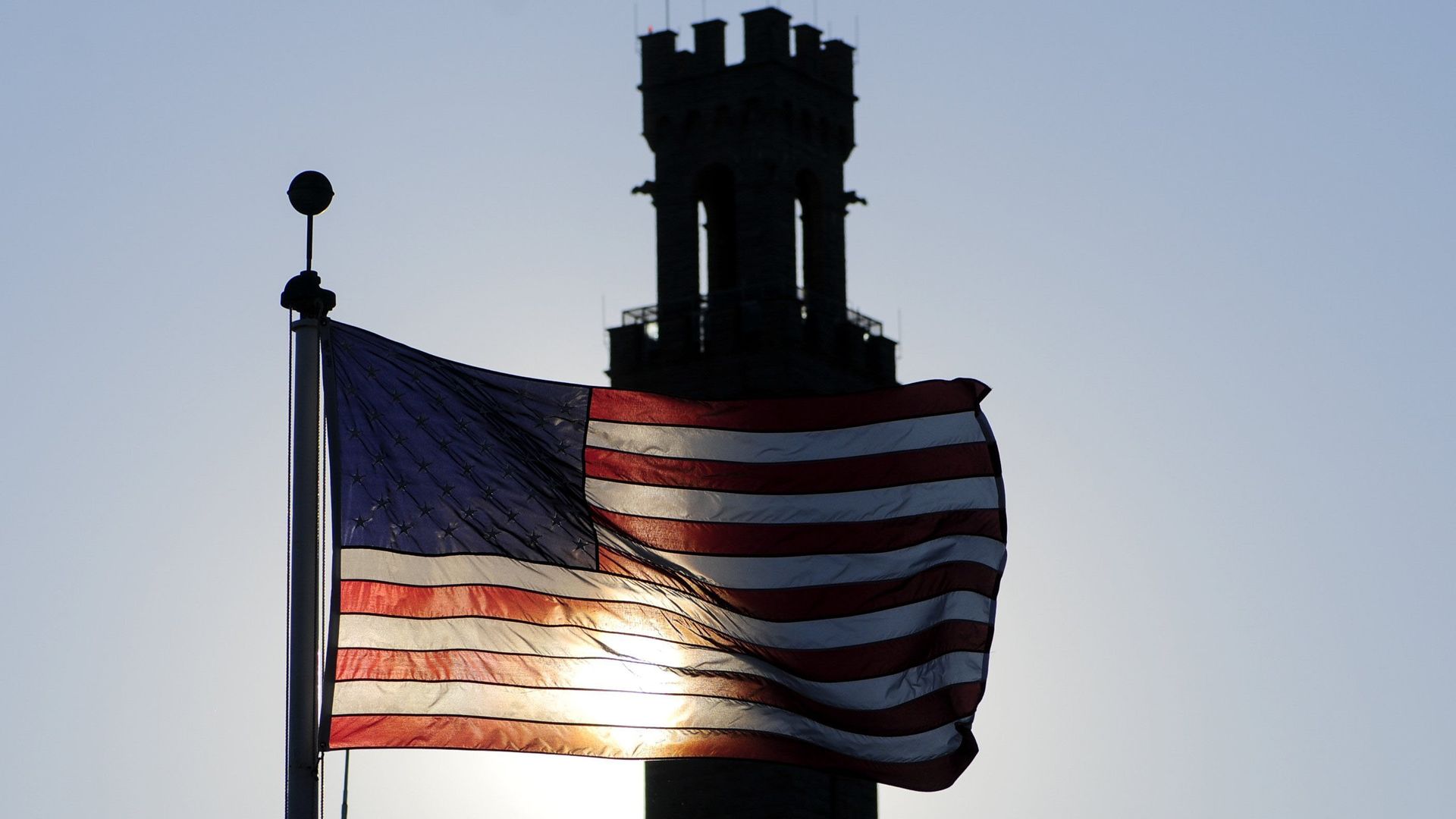 The Pilgrim Monument in Provincetown, Mass. 