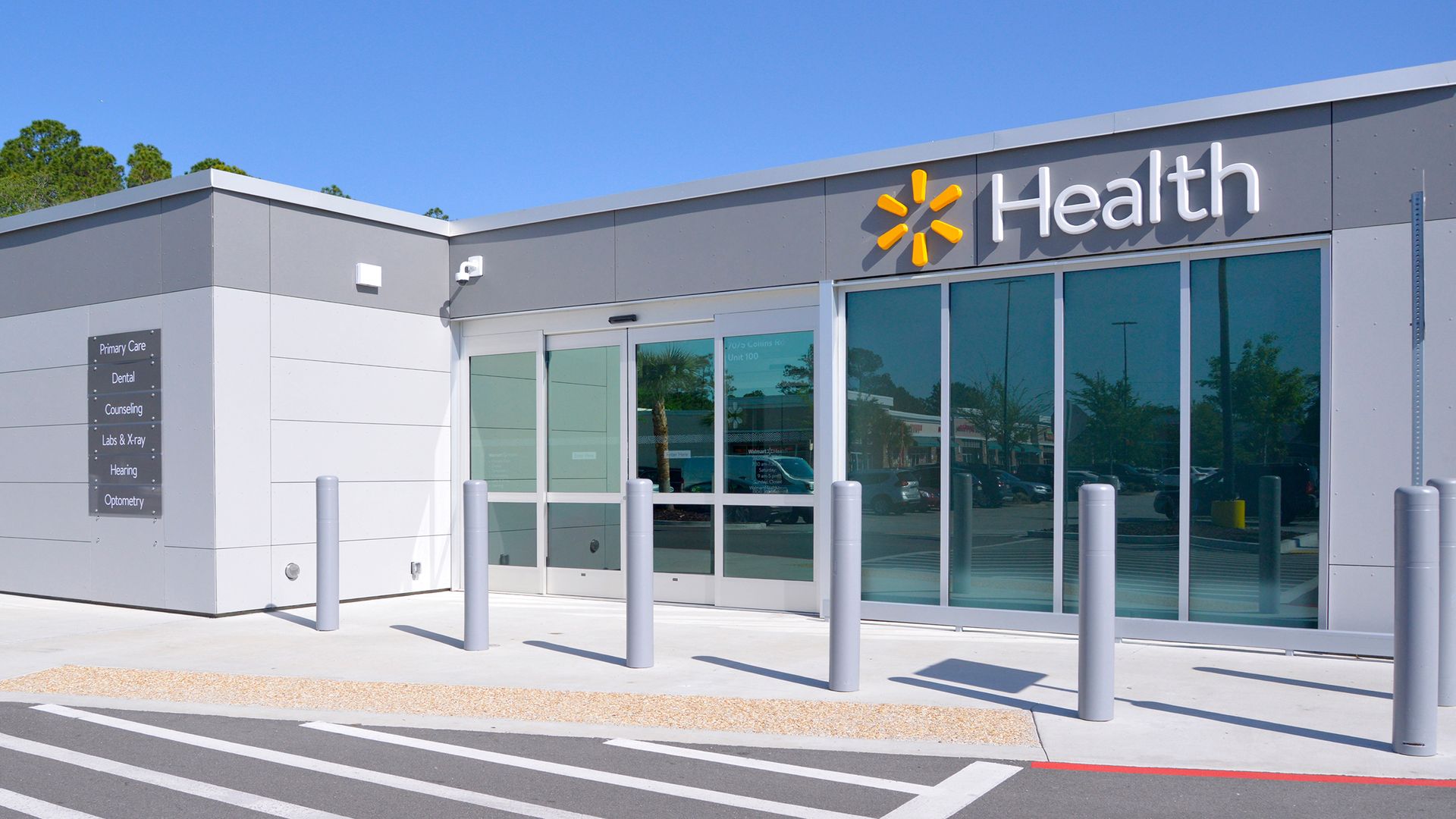 Walmart Health from the outside.