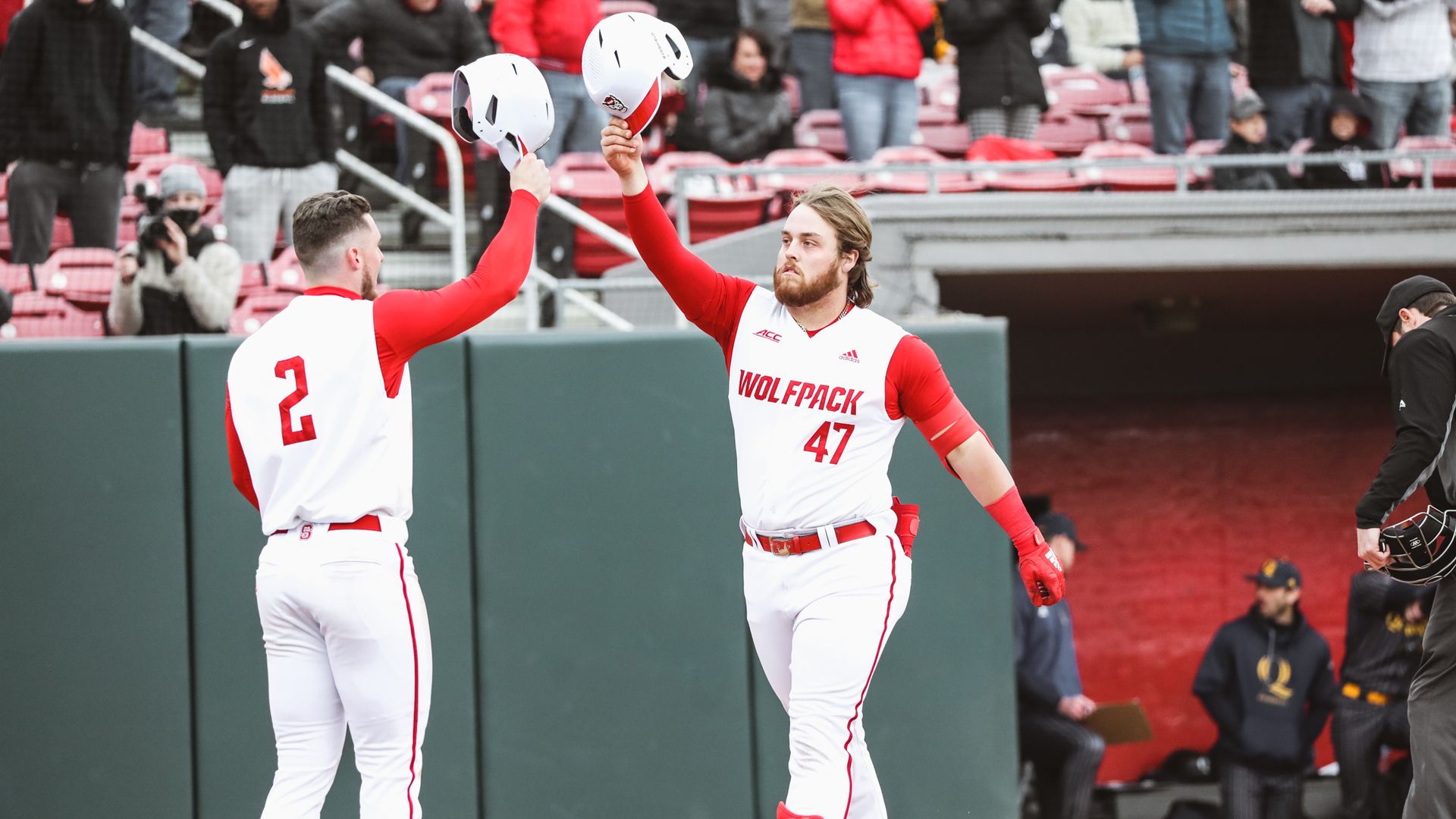 NC State celebrating