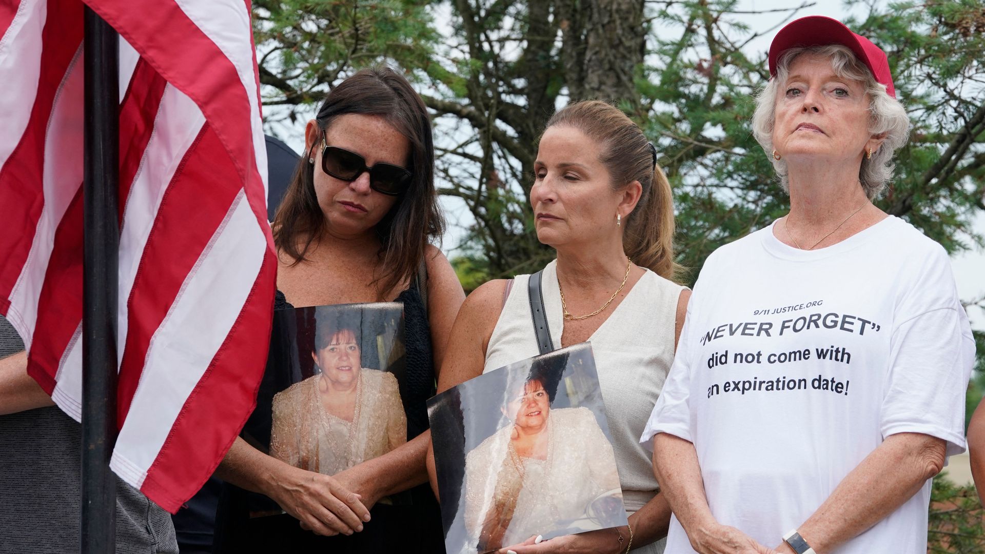A group of 9/11 family members and survivors.