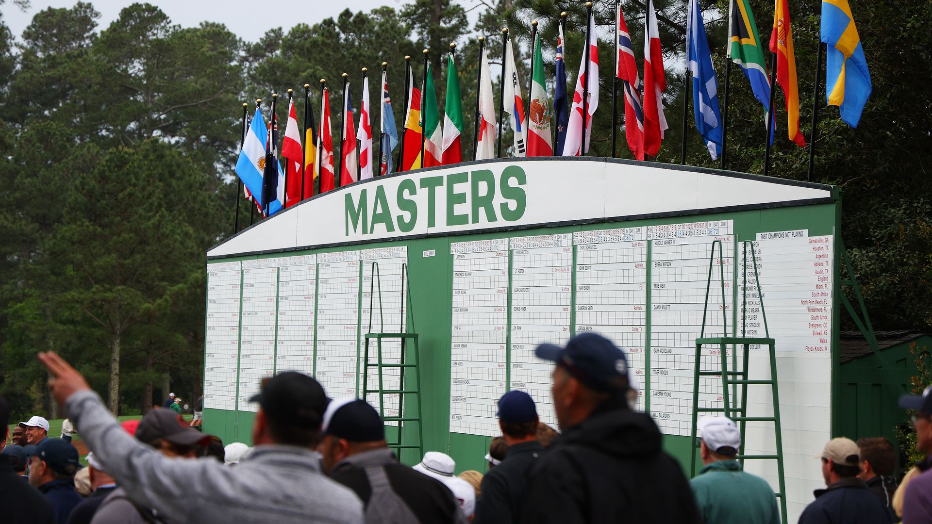 Masters leaderboard