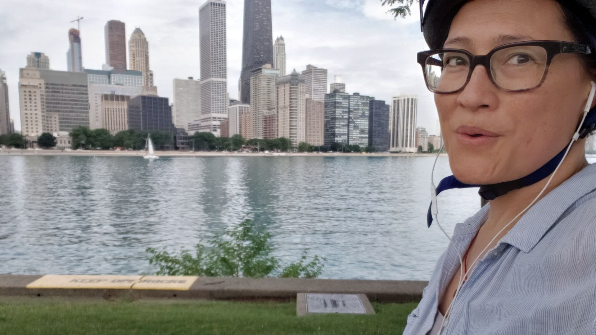 Gal in a park