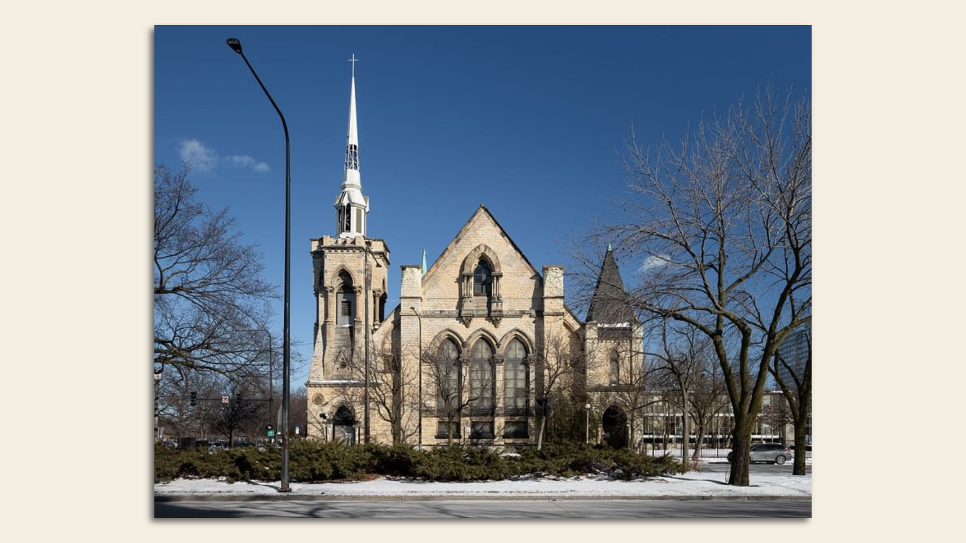 Gothic Revival church.