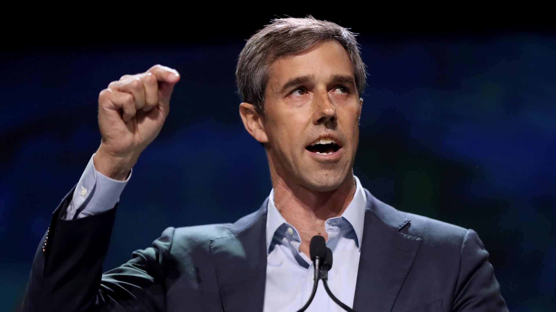 Democratic presidential candidate Beto O'Rourke speaks during Day 2 of the California Democratic Party Convention at the Moscone Convention Center in San Francisco, Calif., on Saturday, June 1, 2019.