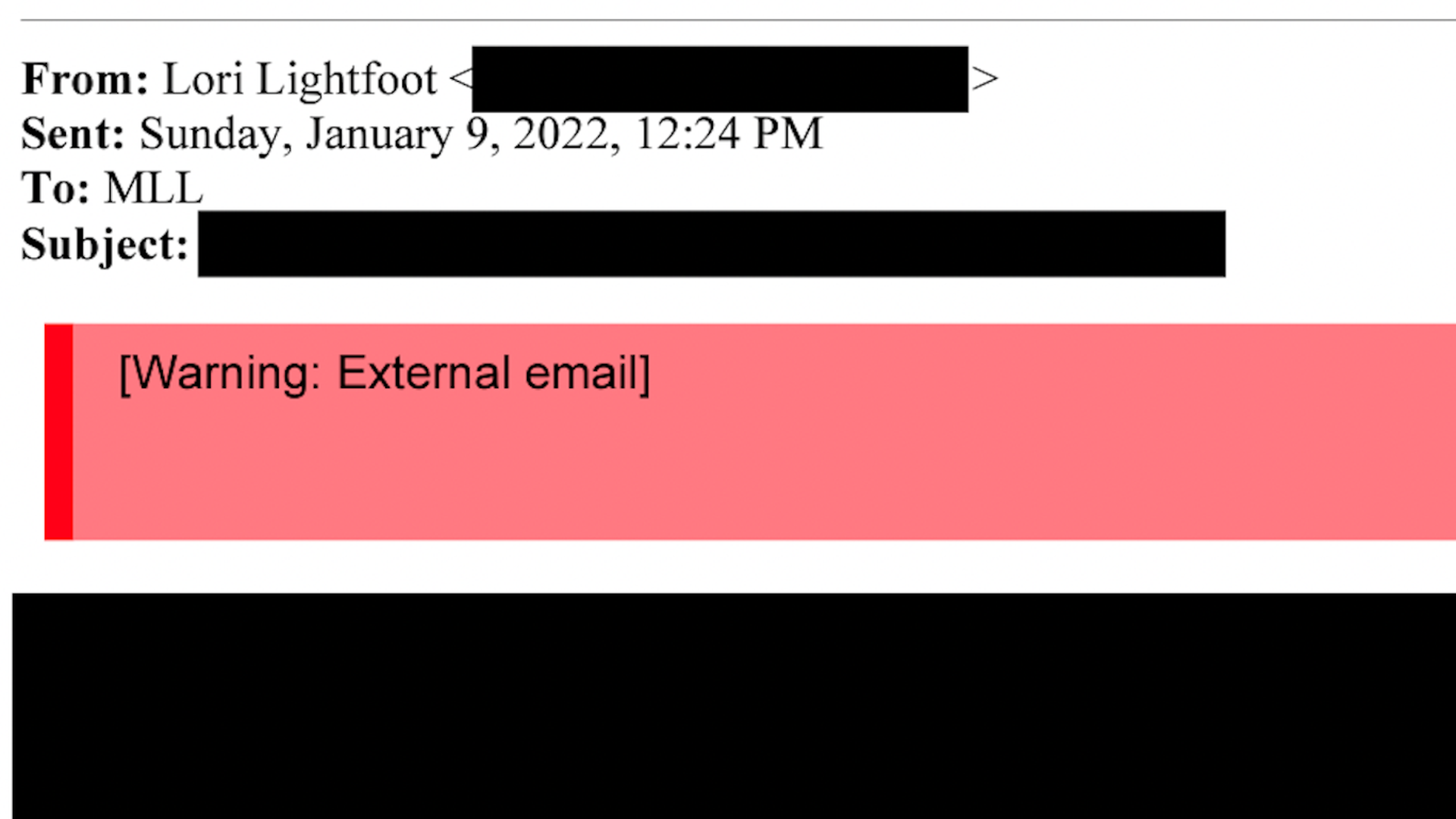 email to the mayor