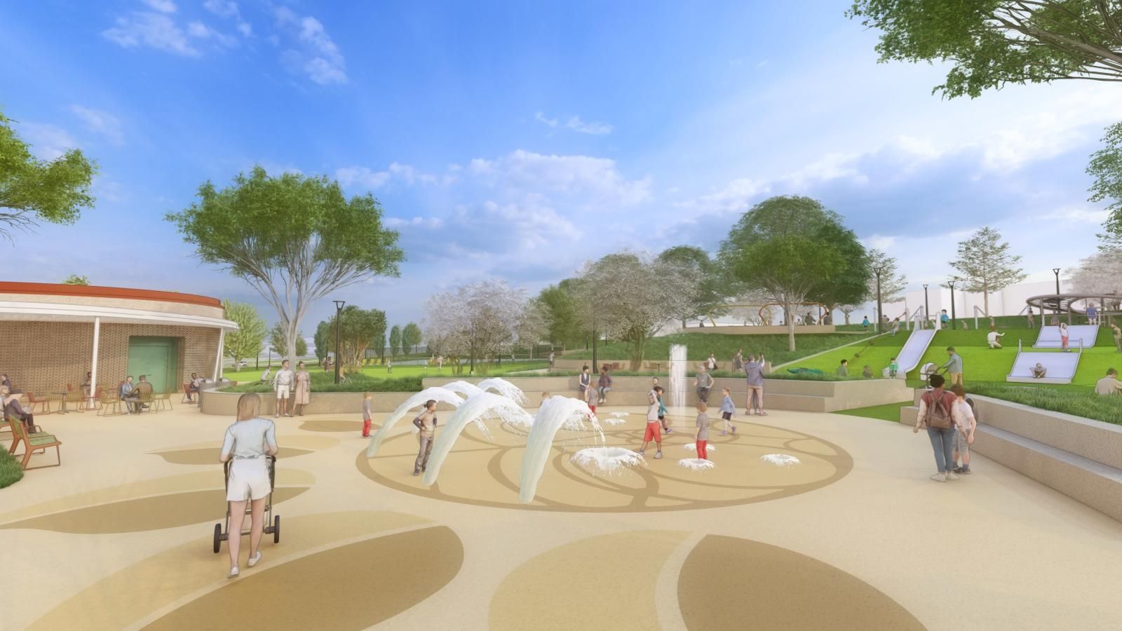 Eastland Park. Rendering: Courtesy of Mecklenburg County