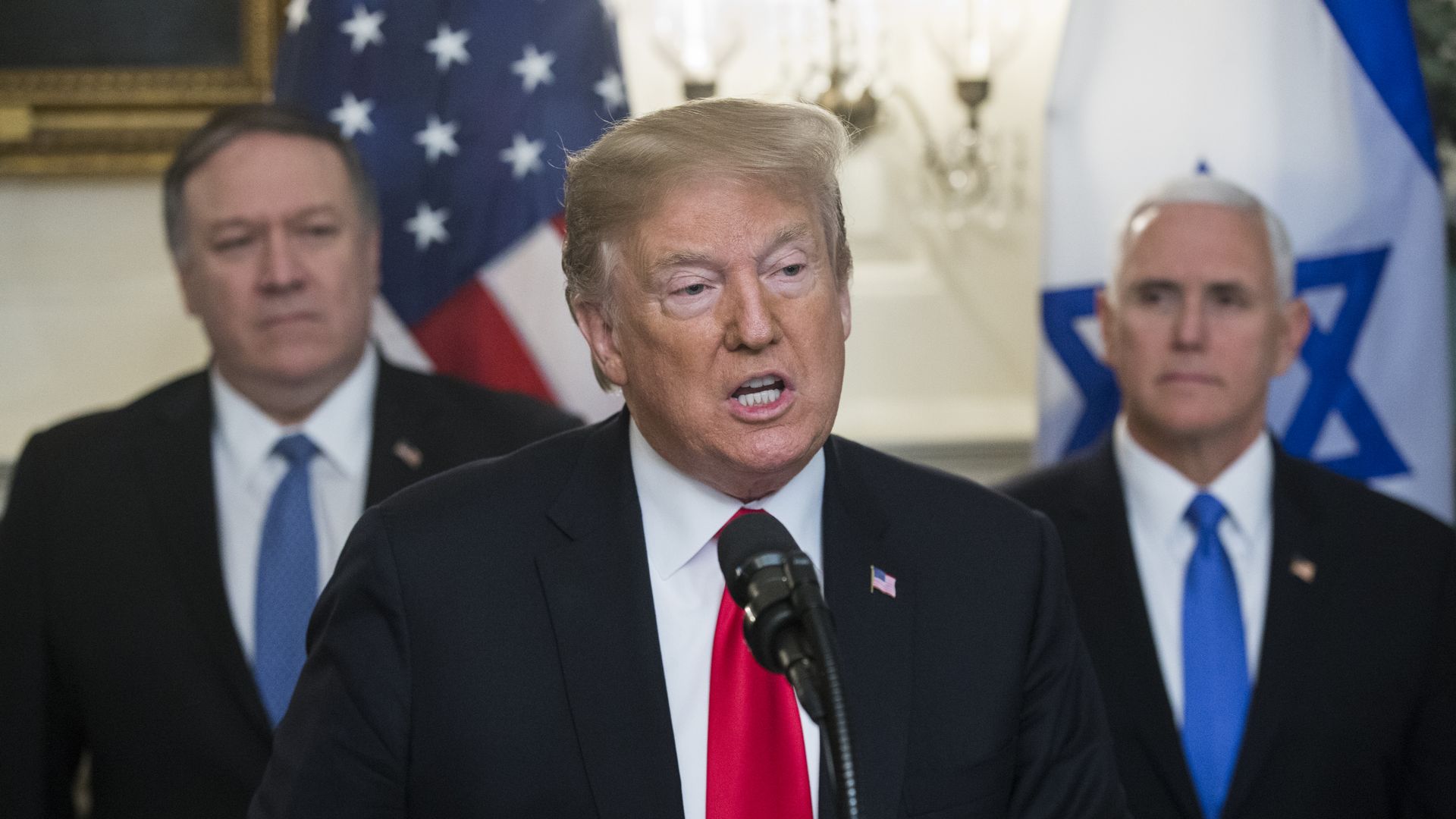 Pompeo, Trump and Pence