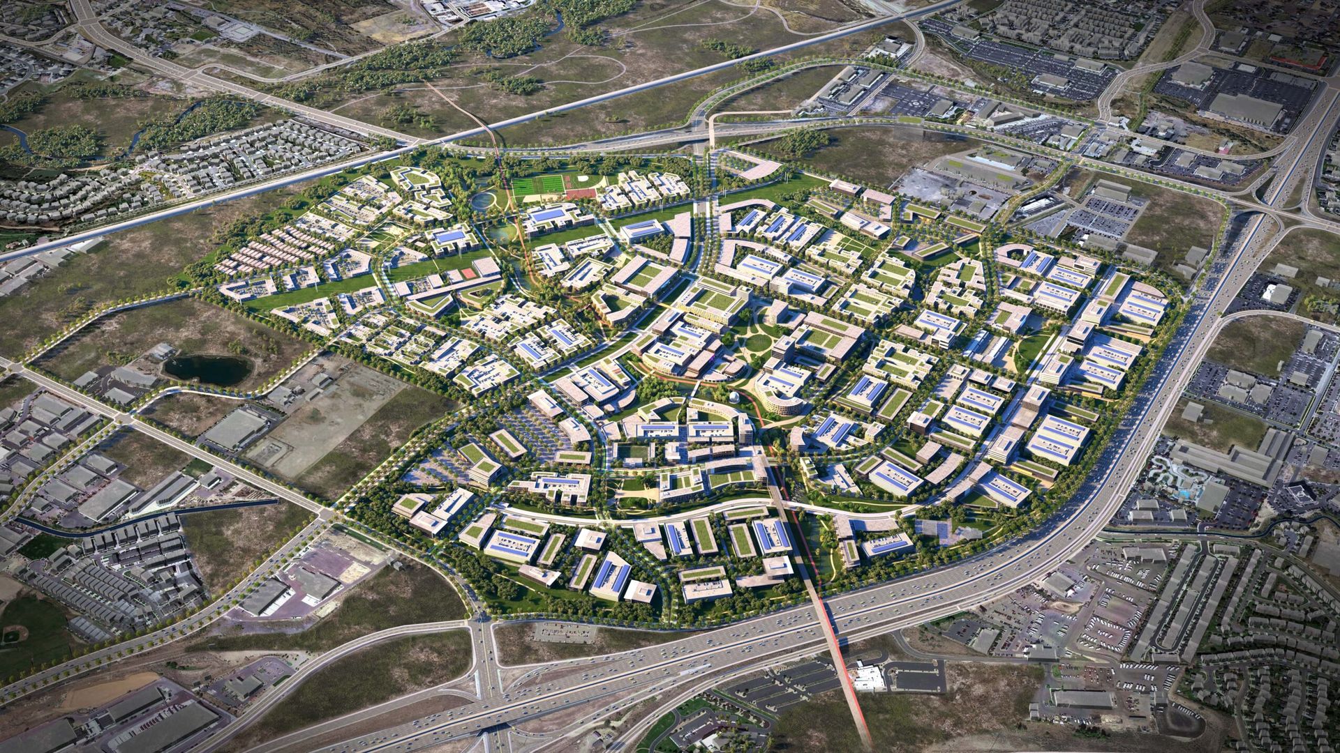 A render of The Point in Draper, Utah.