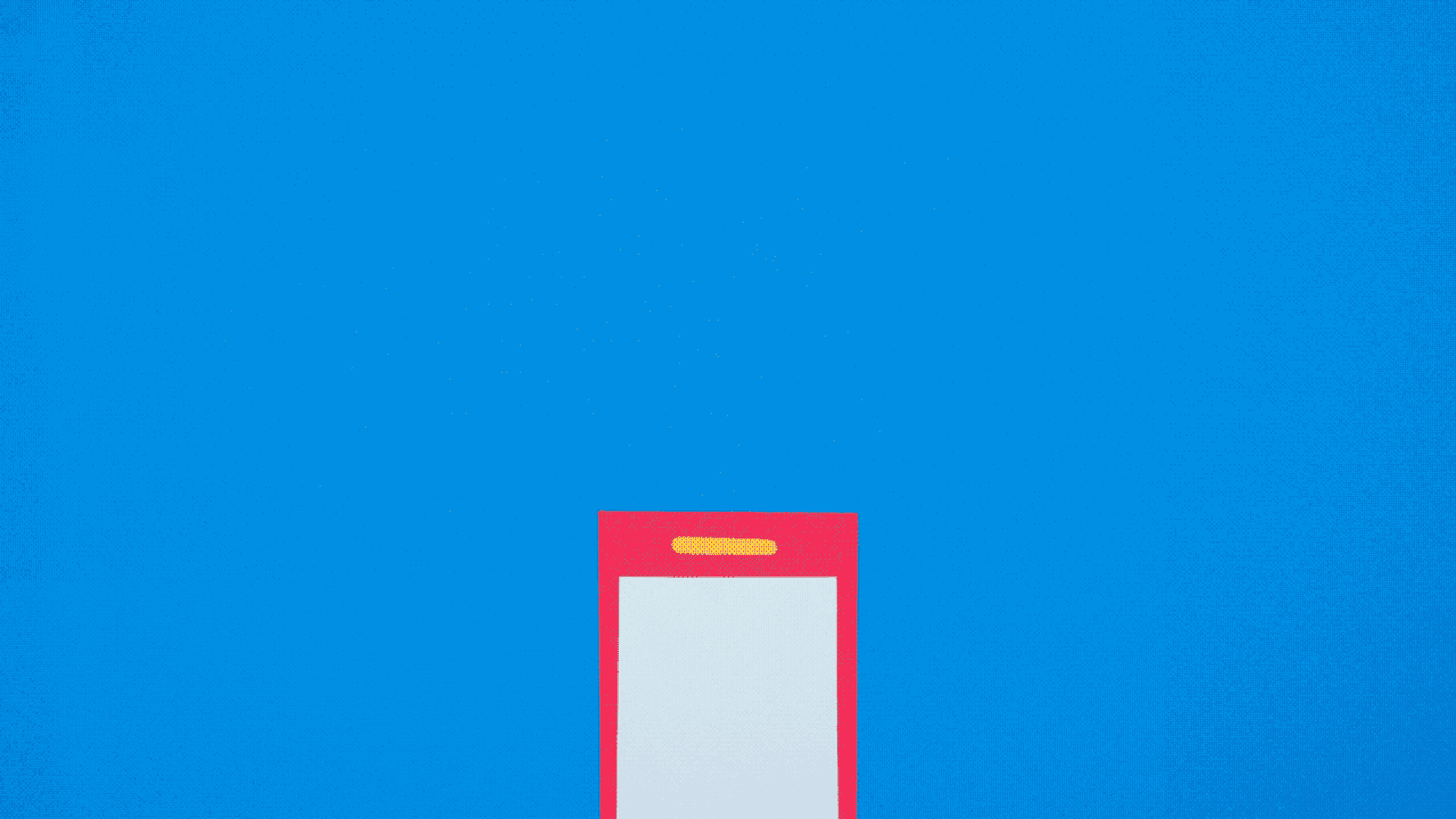 Illustration of a phone with wi-fi signal flashing out of its top