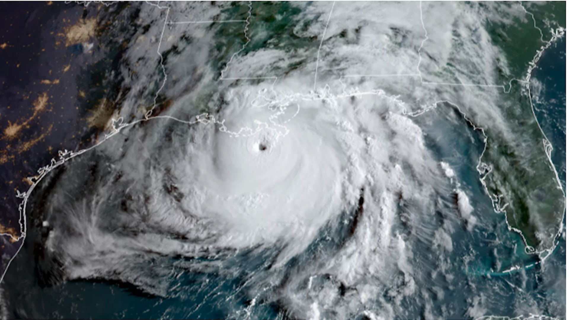 Hurricane Idea nears landfall in 2021.