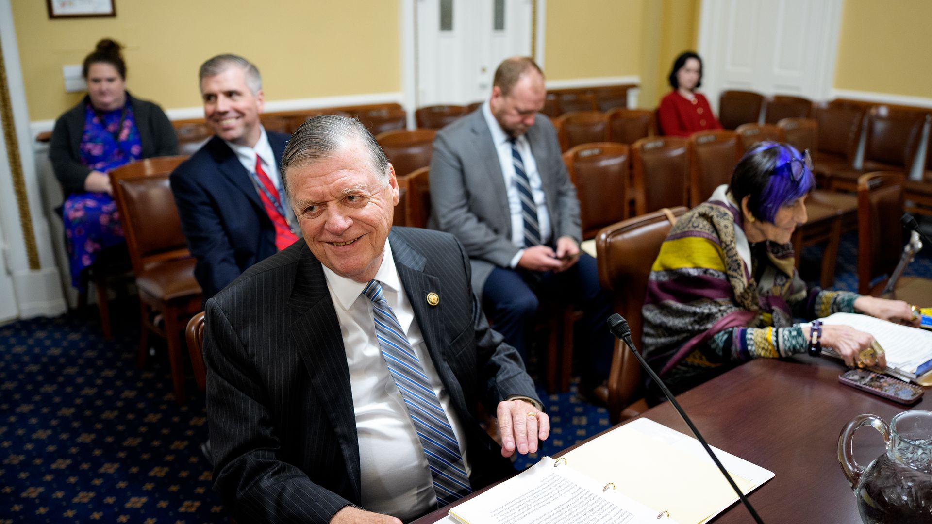 House Appropriations Chairman Tom Cole and ranking Democrat Rosa DeLauro at a Rules Committee hearing on Sept. 16, 2025.