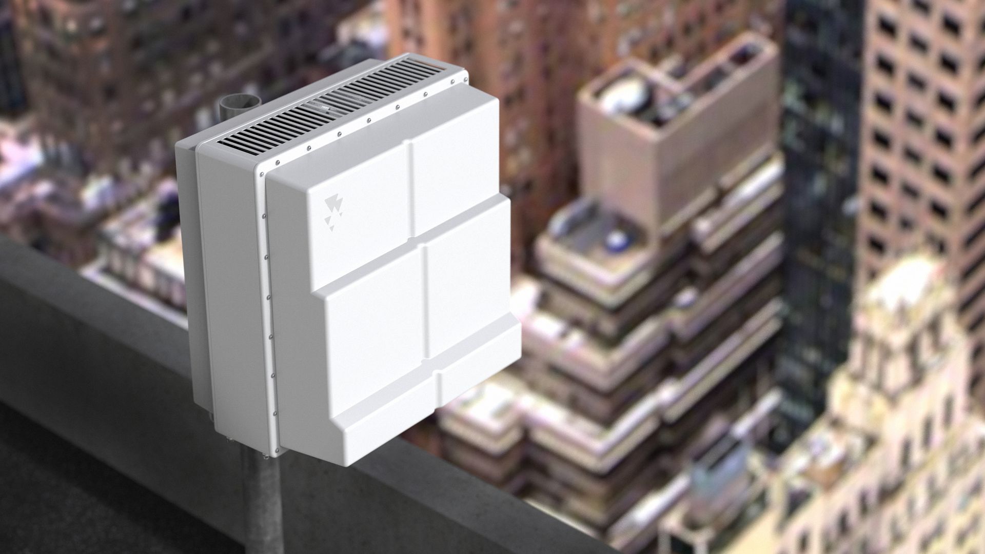 Starry "beam" used to transmit fixed wireless broadband service to buildings. 