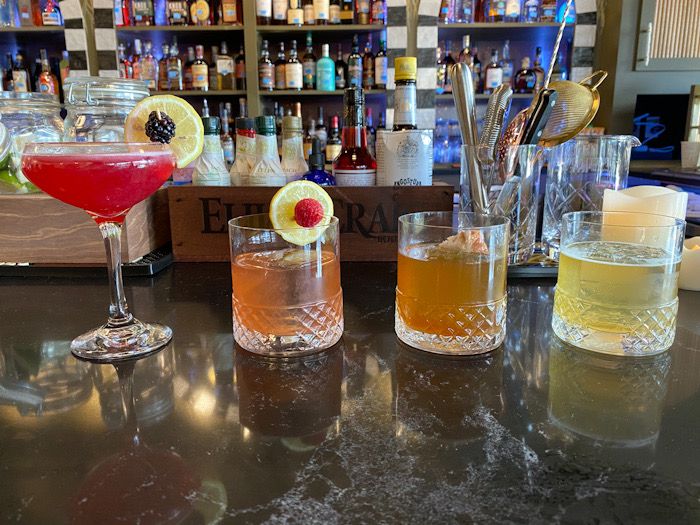 The Vintage Cigar and Whiskey Bar drinks