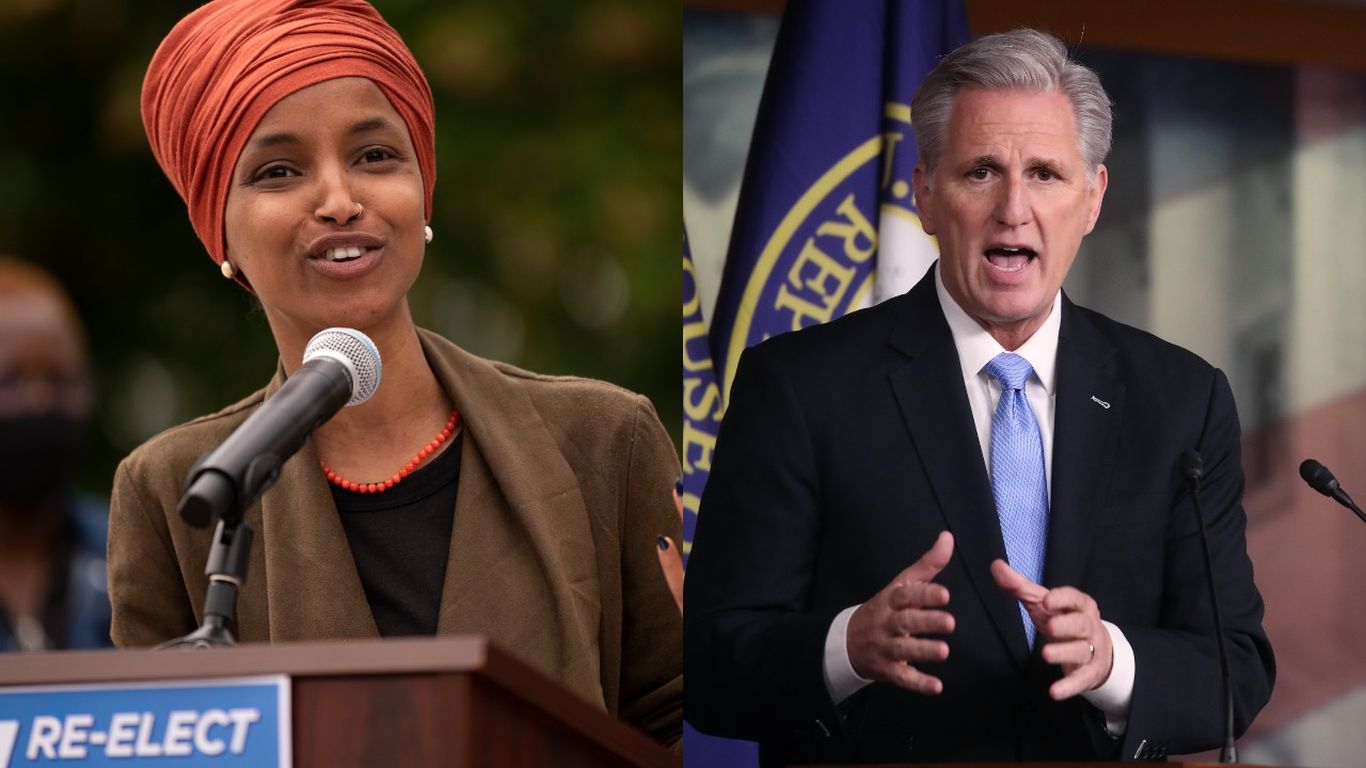 Mccarthy Vows To Kick Ilhan Omar Off Foreign Affairs Committee If Gop