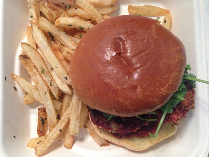 Beet Burger Nan and Byrons