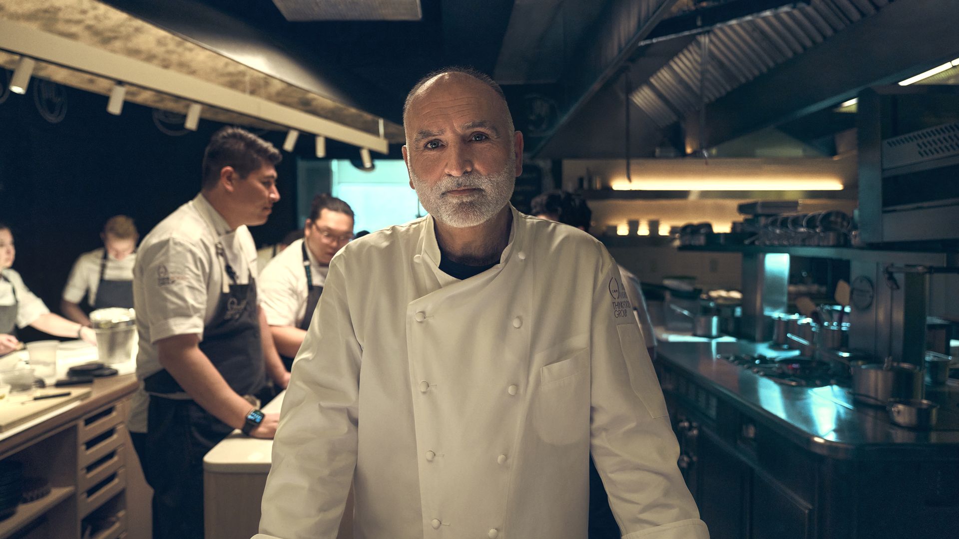 Chef Jose Andres pictured in his kitchen