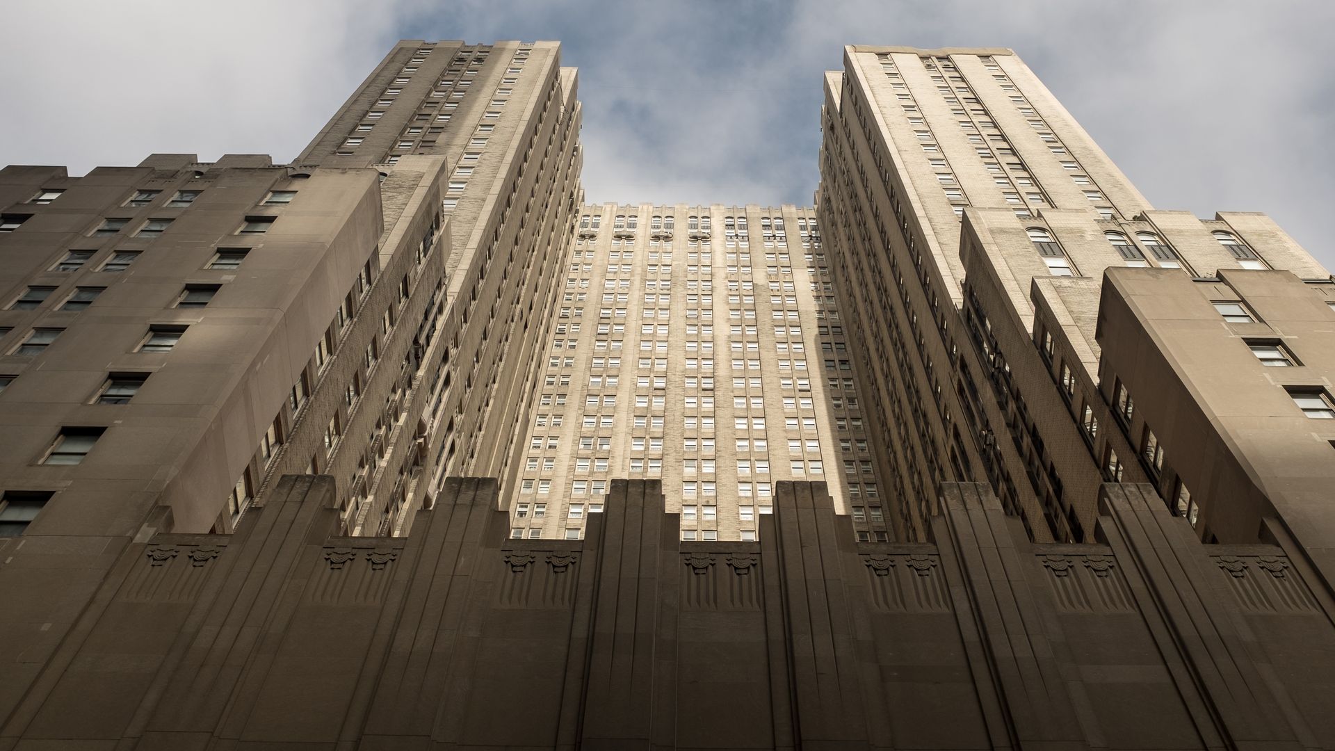 The exterior of the Waldorf Astoria hotel on Park Avenue in Manhattan