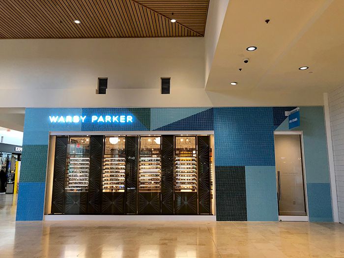 Warby Parker SouthPark exterior side entrance