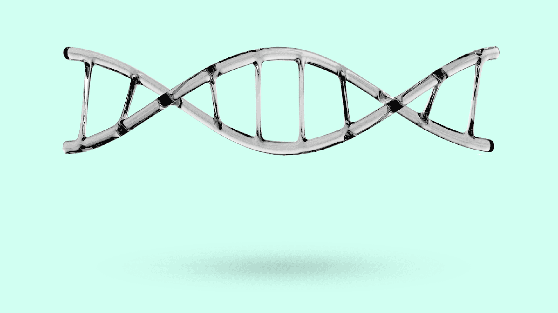 Illustration of a bouncing DNA strand.