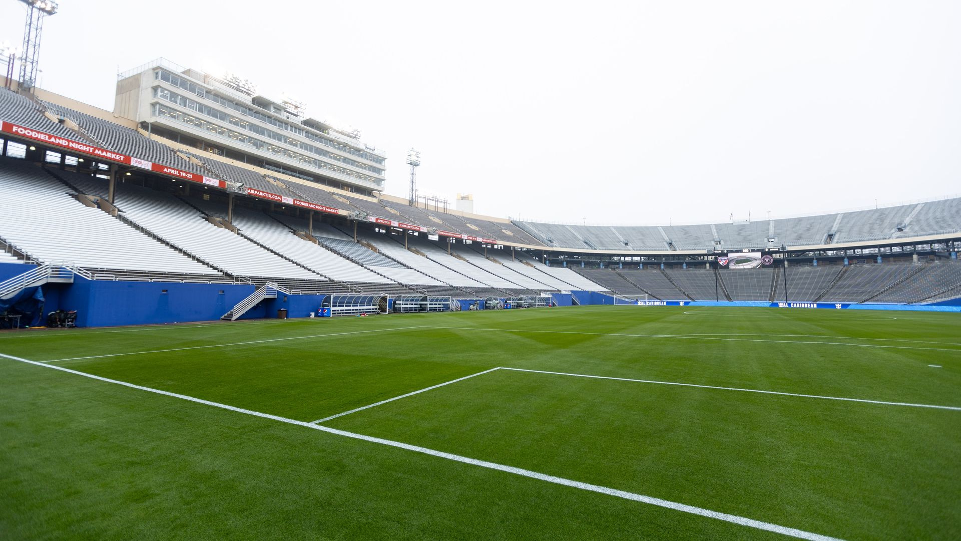 A view of the pitch at the Cotton Bowl