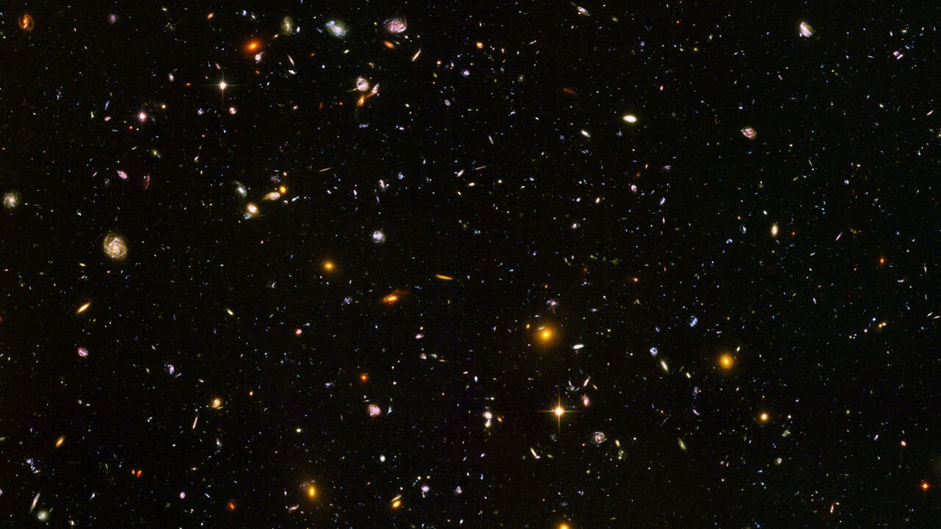 Thousands of galaxies deep in space