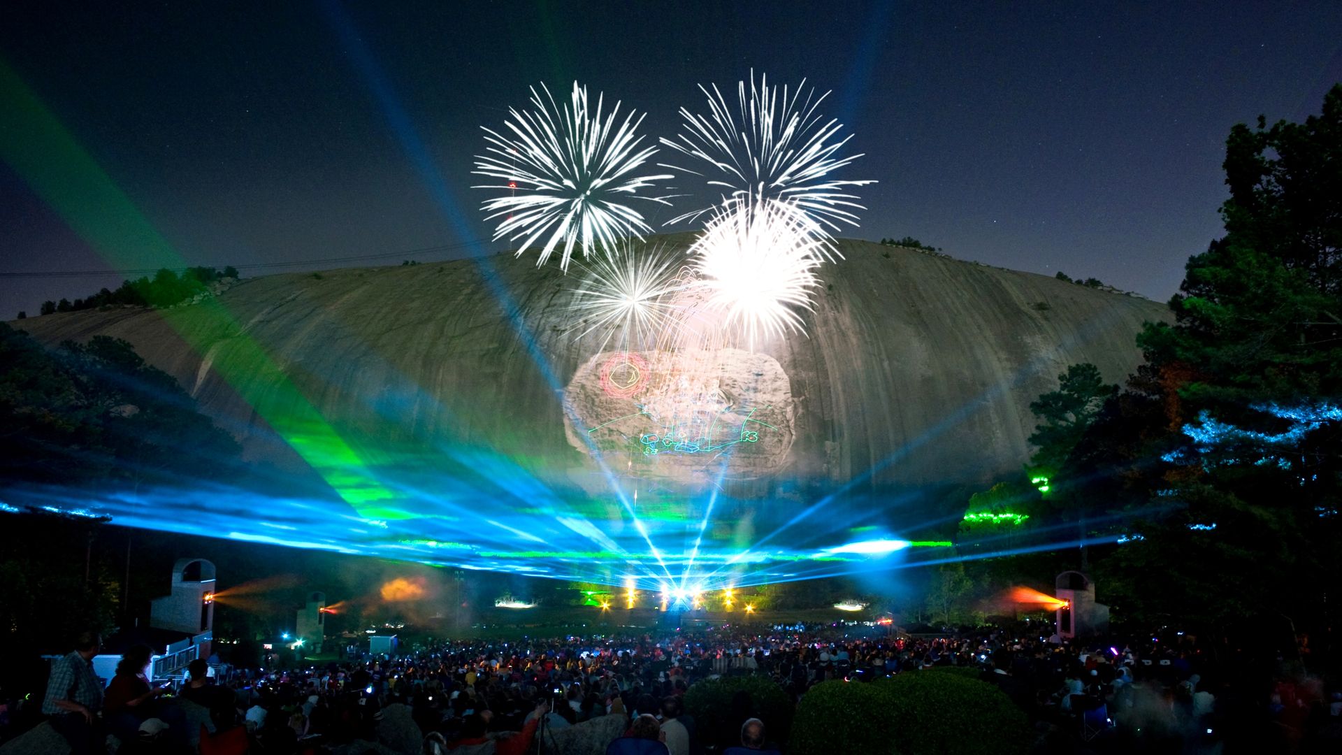 Stone Mountain laser show takes a bow (sort of) Axios Atlanta