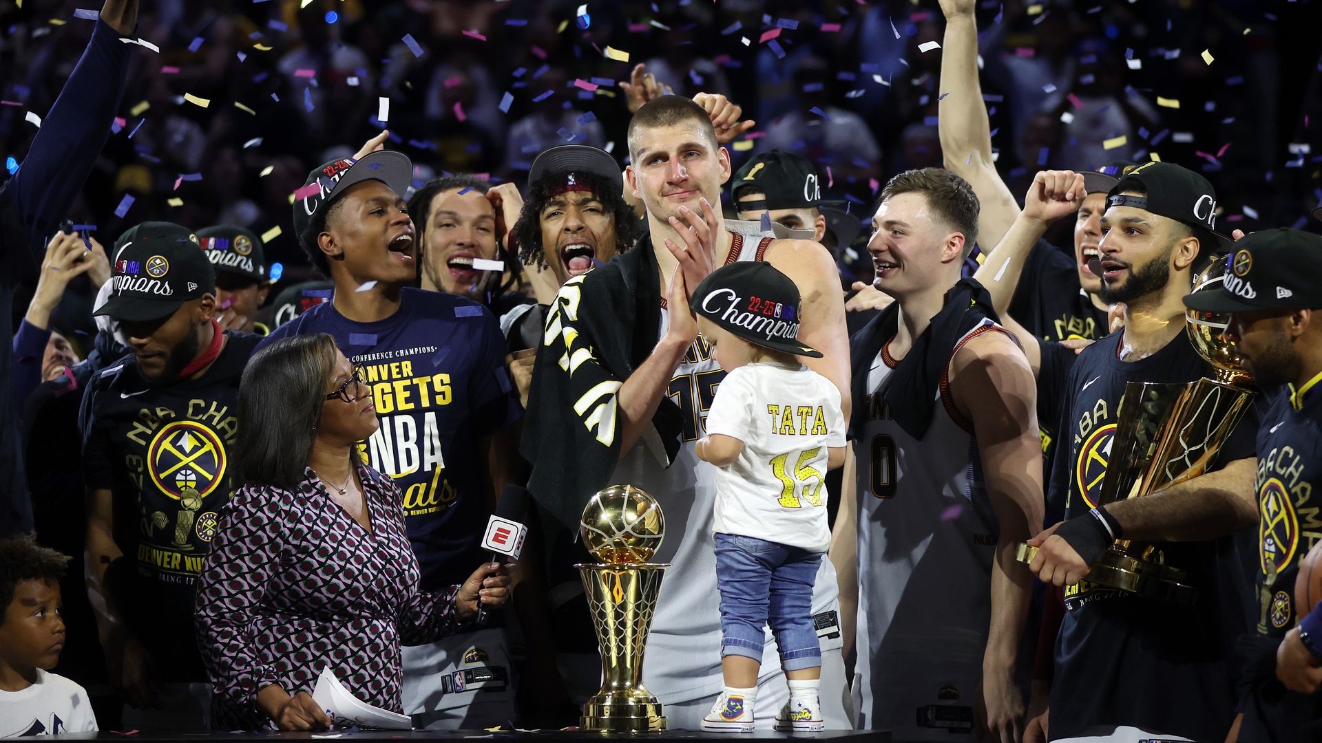 nuggets celebrate title