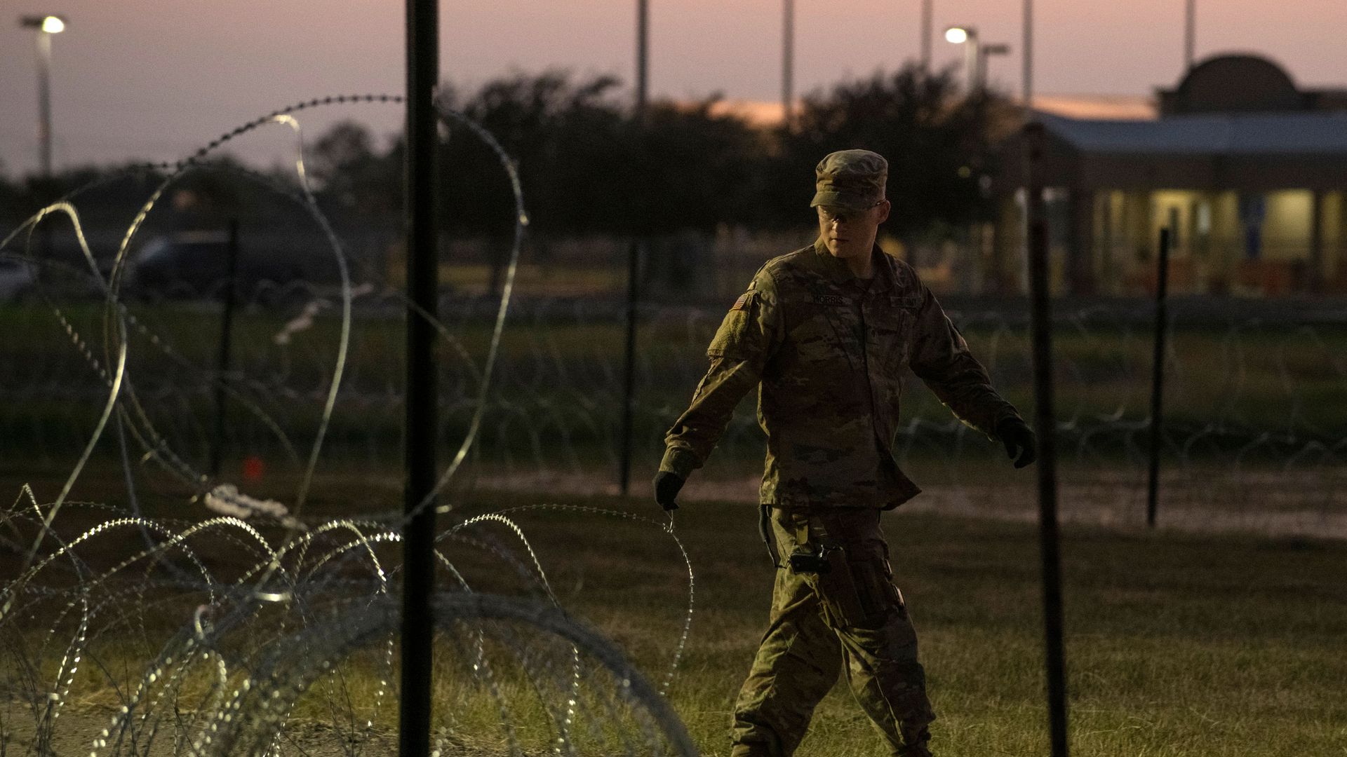 U.S. soldier at the border