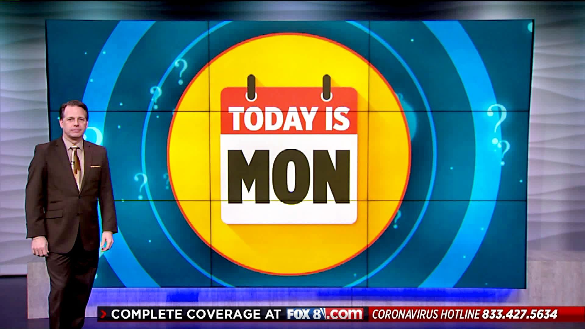 Still from a Cleveland news anchor on What Day Is It?