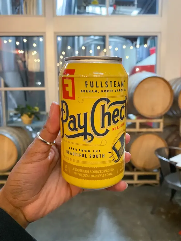 Paycheck Beer at Fullsteam Durham