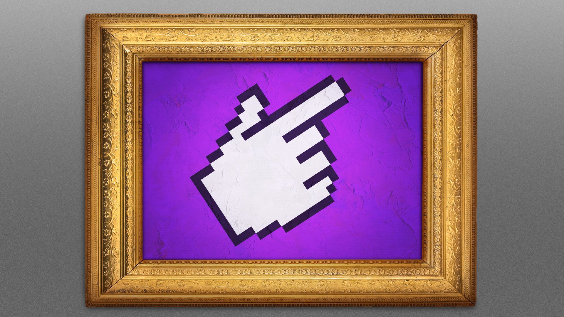 Illustration of a painting of a cursor