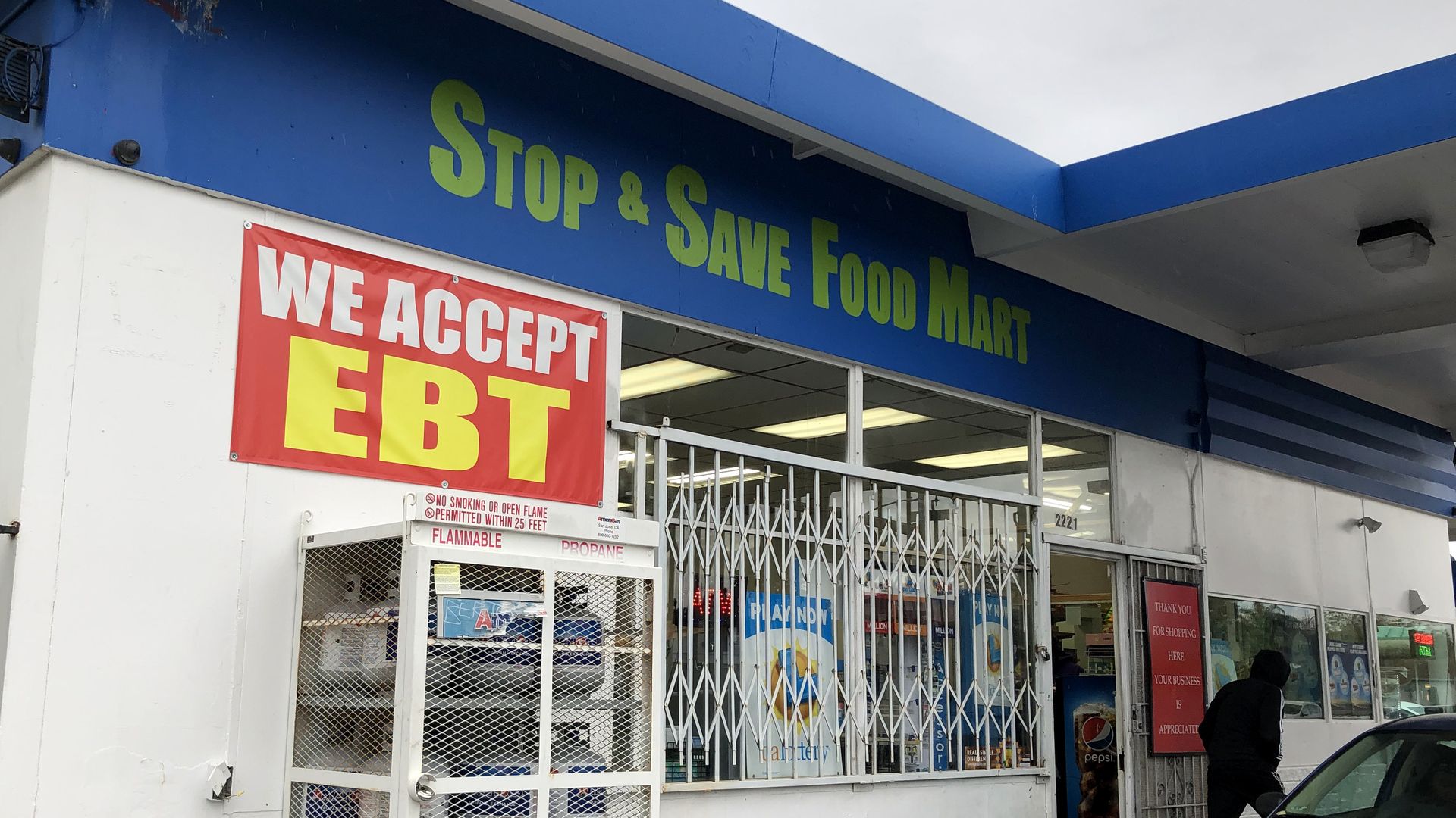 Store with EBT signage.