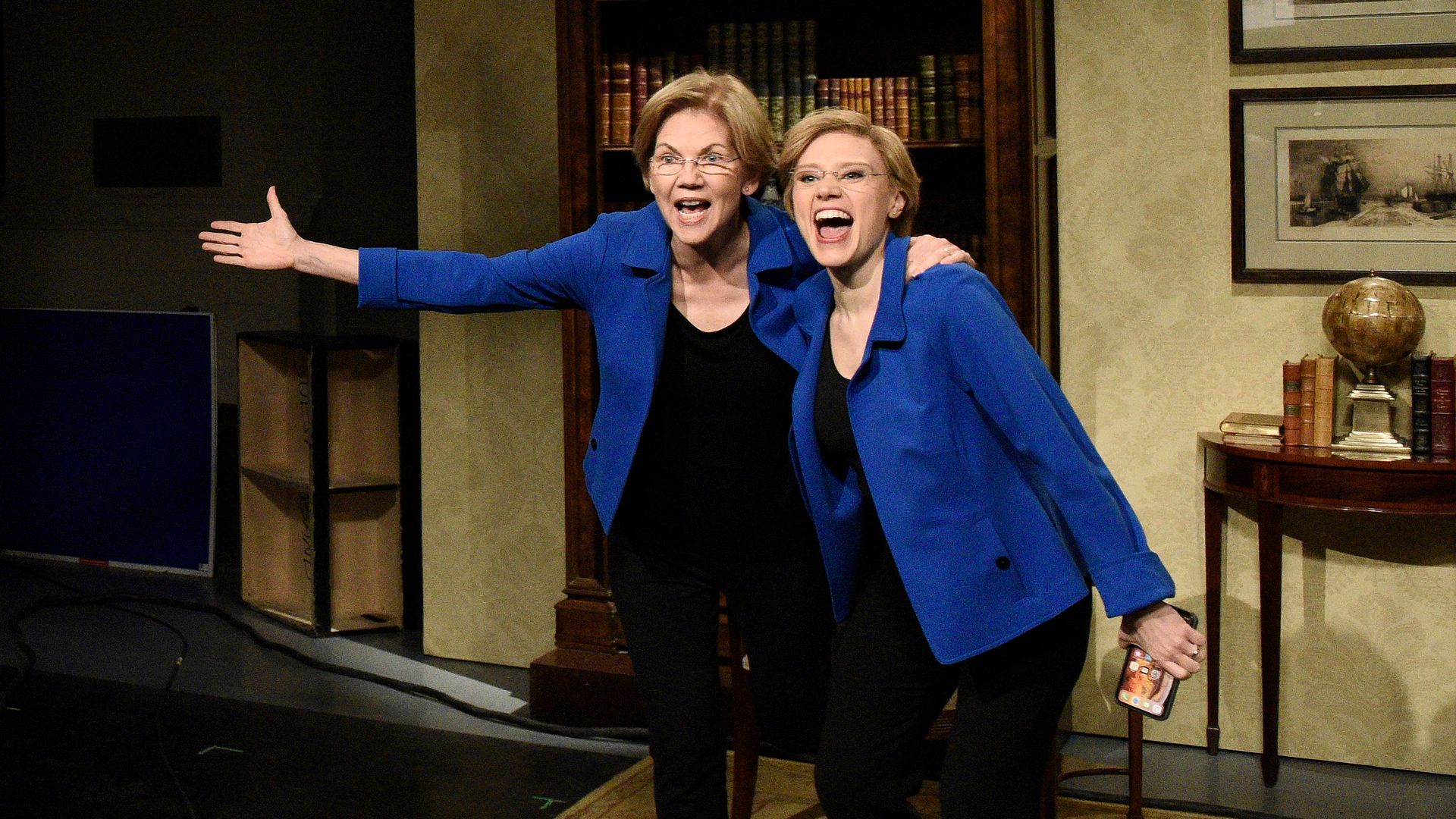 Sen. Elizabeth Warren on "Saturday Night Live."  