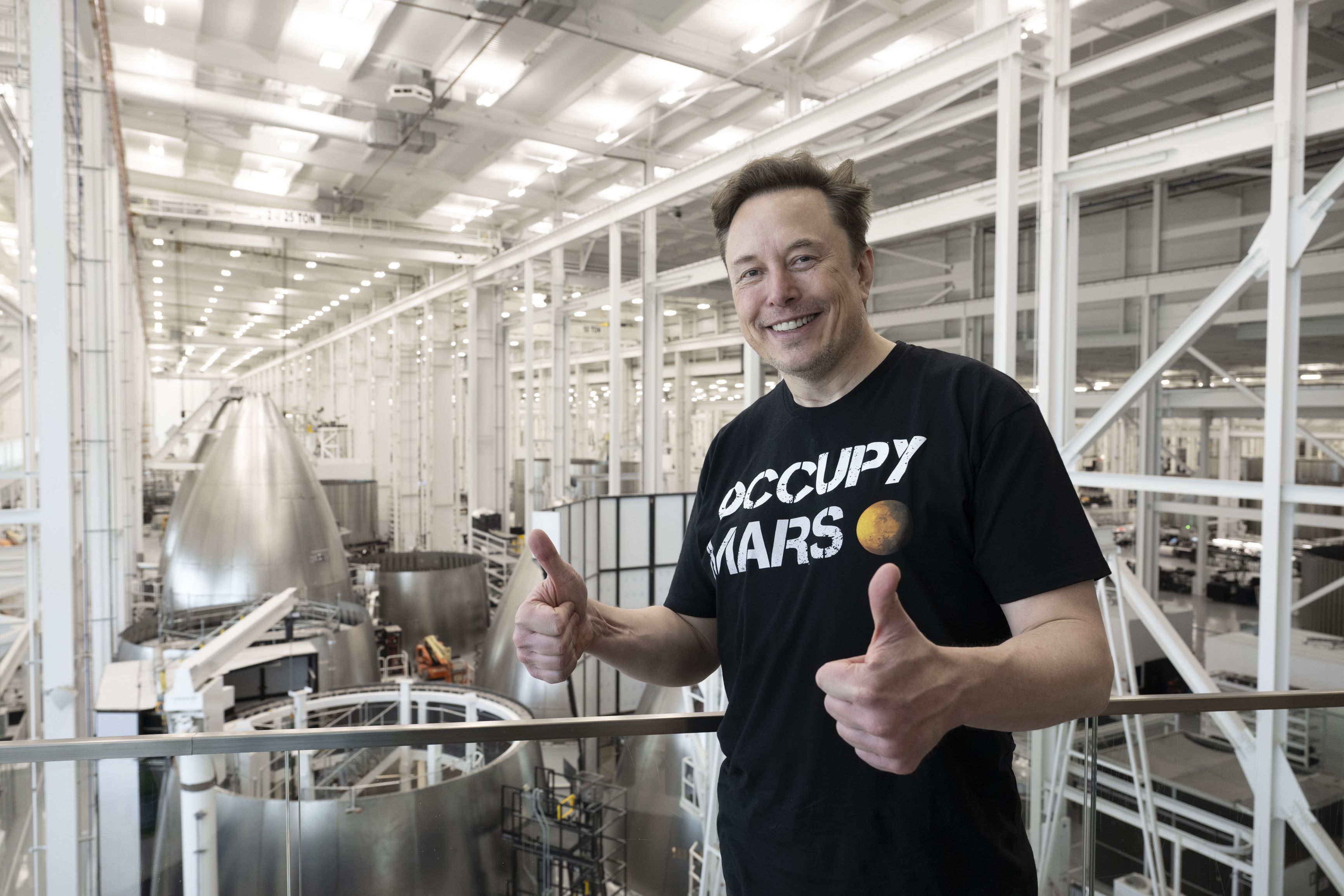 Elon Musk at SpaceX in Brownsville, Texas, in May. Photo: Marvin Joseph/The Washington Post via Getty Images