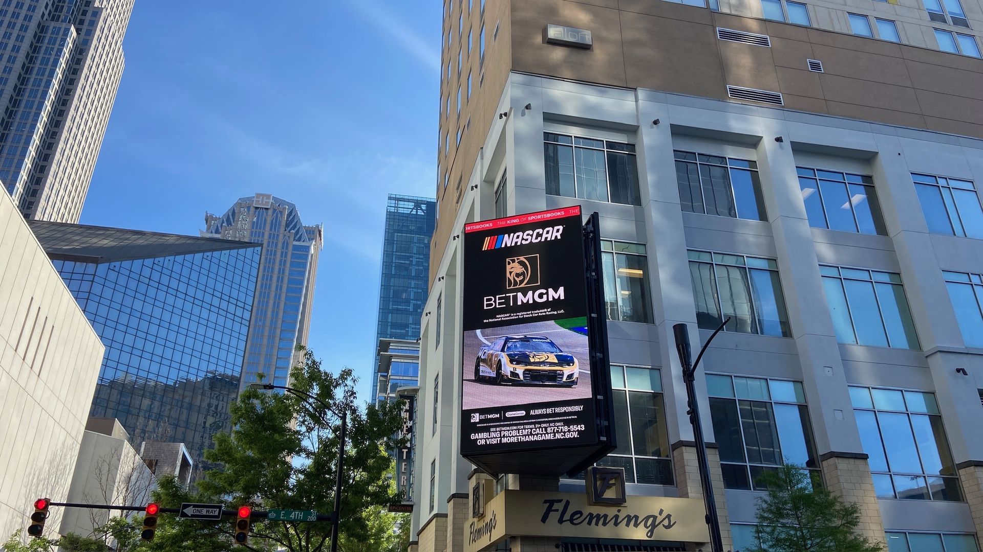 Bet MGM sign in Uptown.
