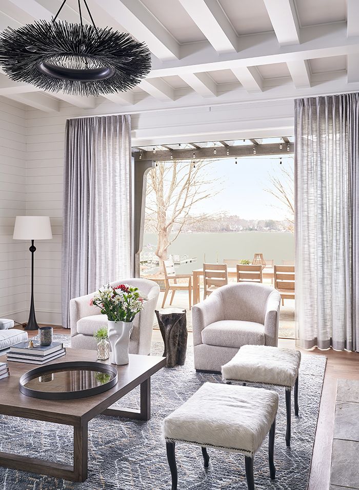 Home of the Year 2019 lakeside living sitting area