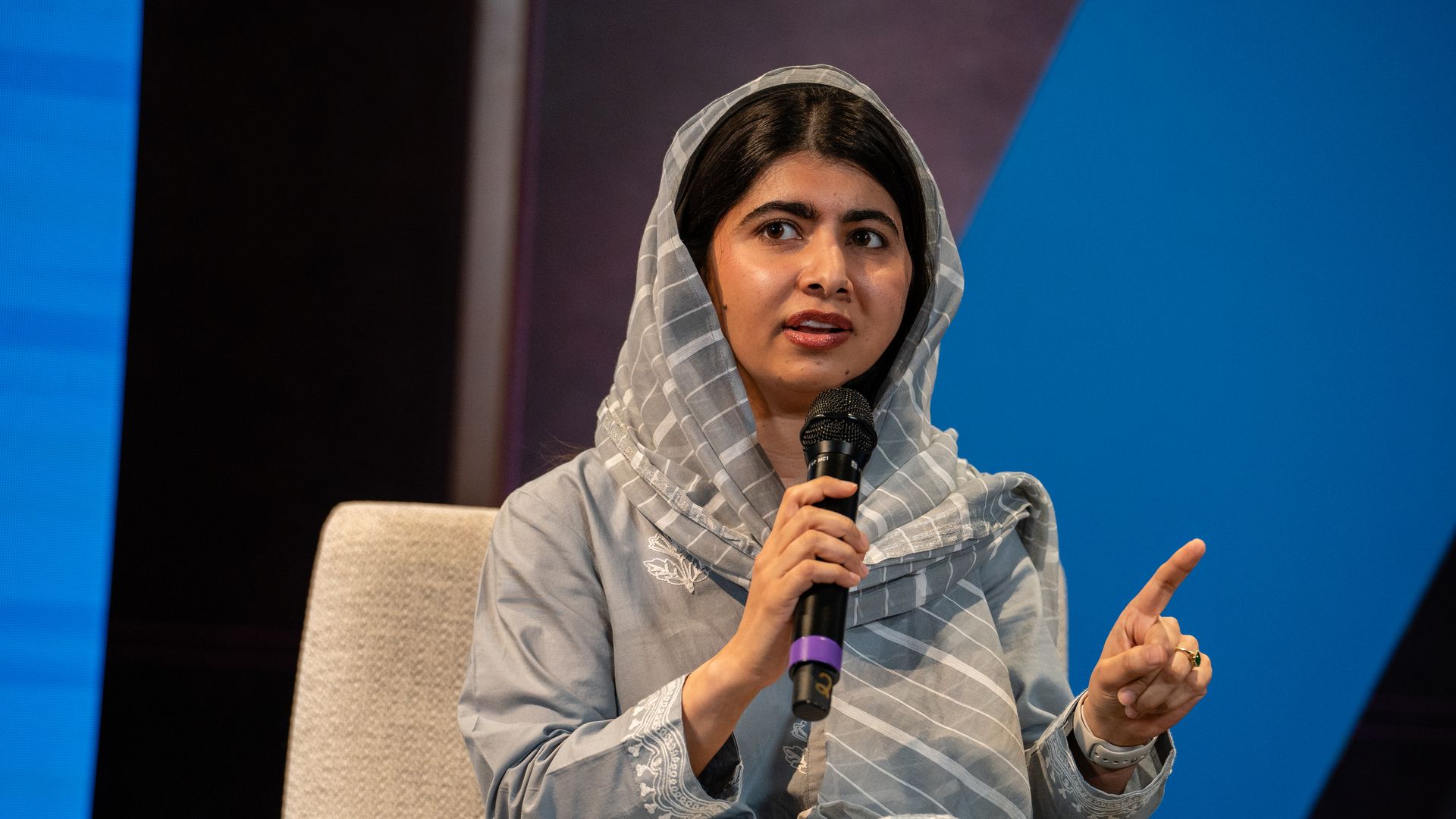 Malala Yousafzai at Axios House at Climate Week and UNGA on Sept 24 in New York.